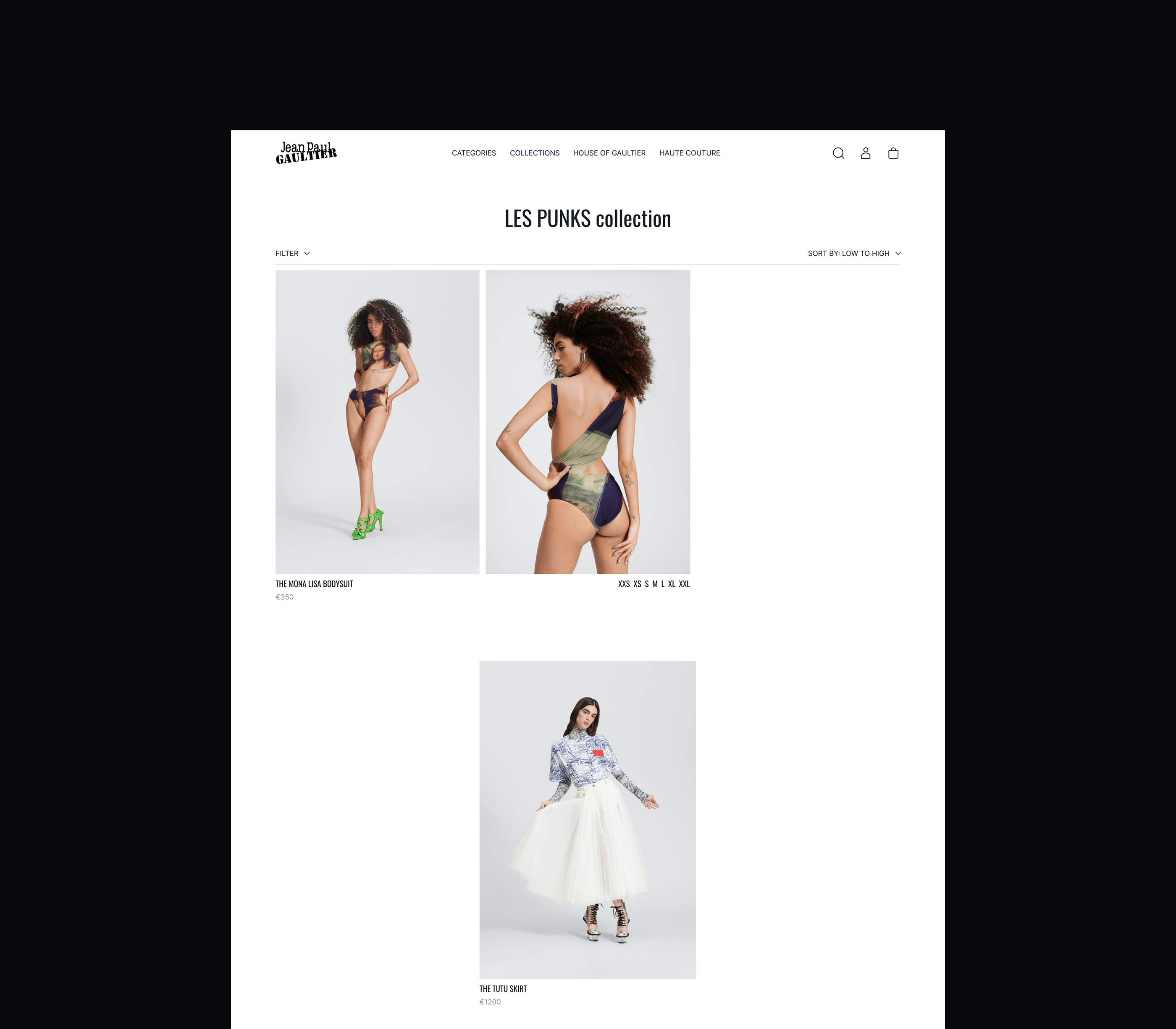 JEAN PAUL GAULTIER | E-commerce RedesignRedesign — Изображение №8 — Интерфейсы на Dprofile