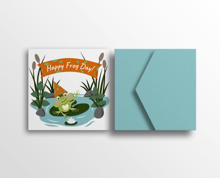 Frog Day illustration l Logomachine Education — Иллюстрация, Графика на Dprofile
