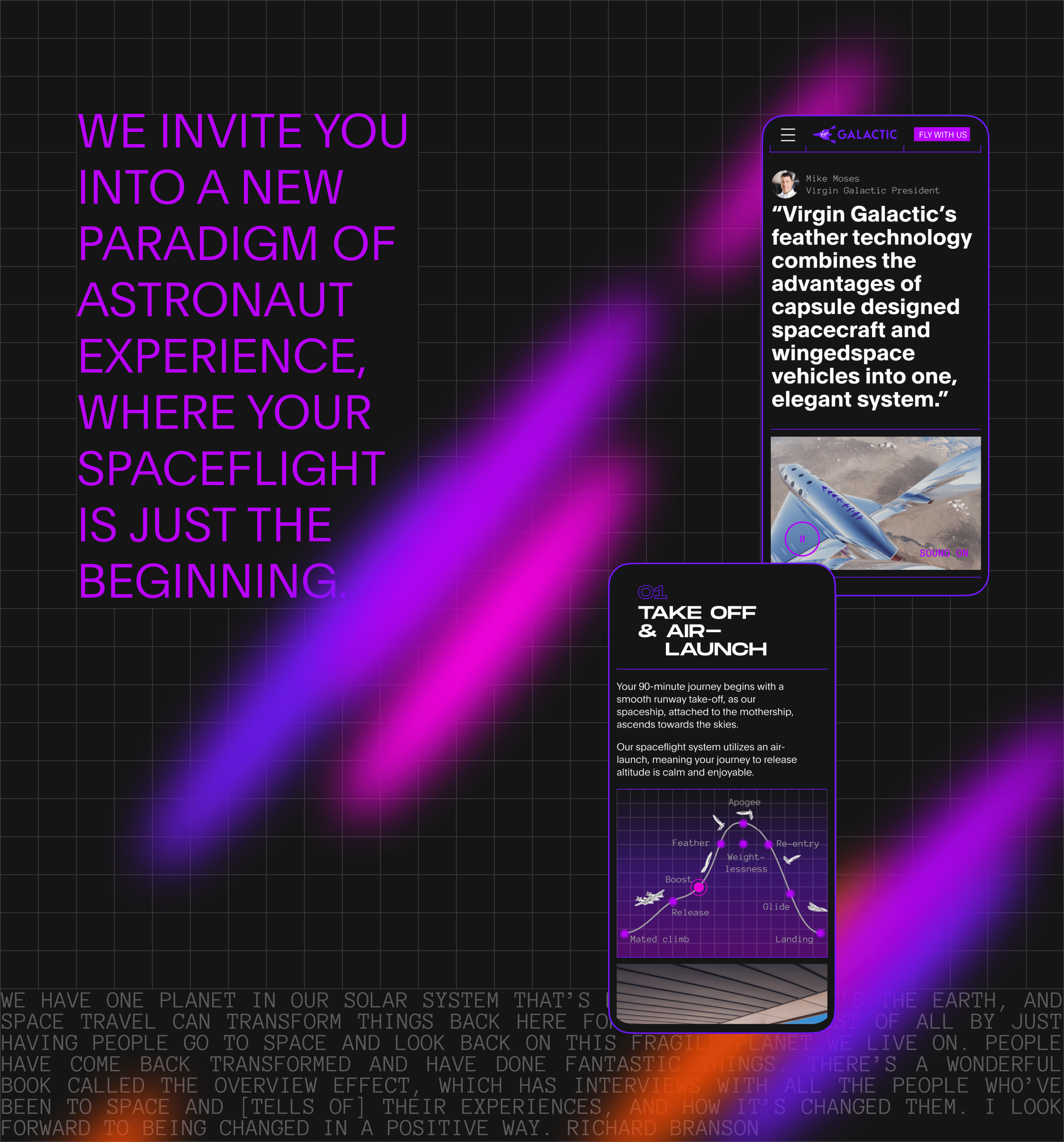 Virgin Galactic | Corporate website redesign — Изображение №6 — Интерфейсы на Dprofile