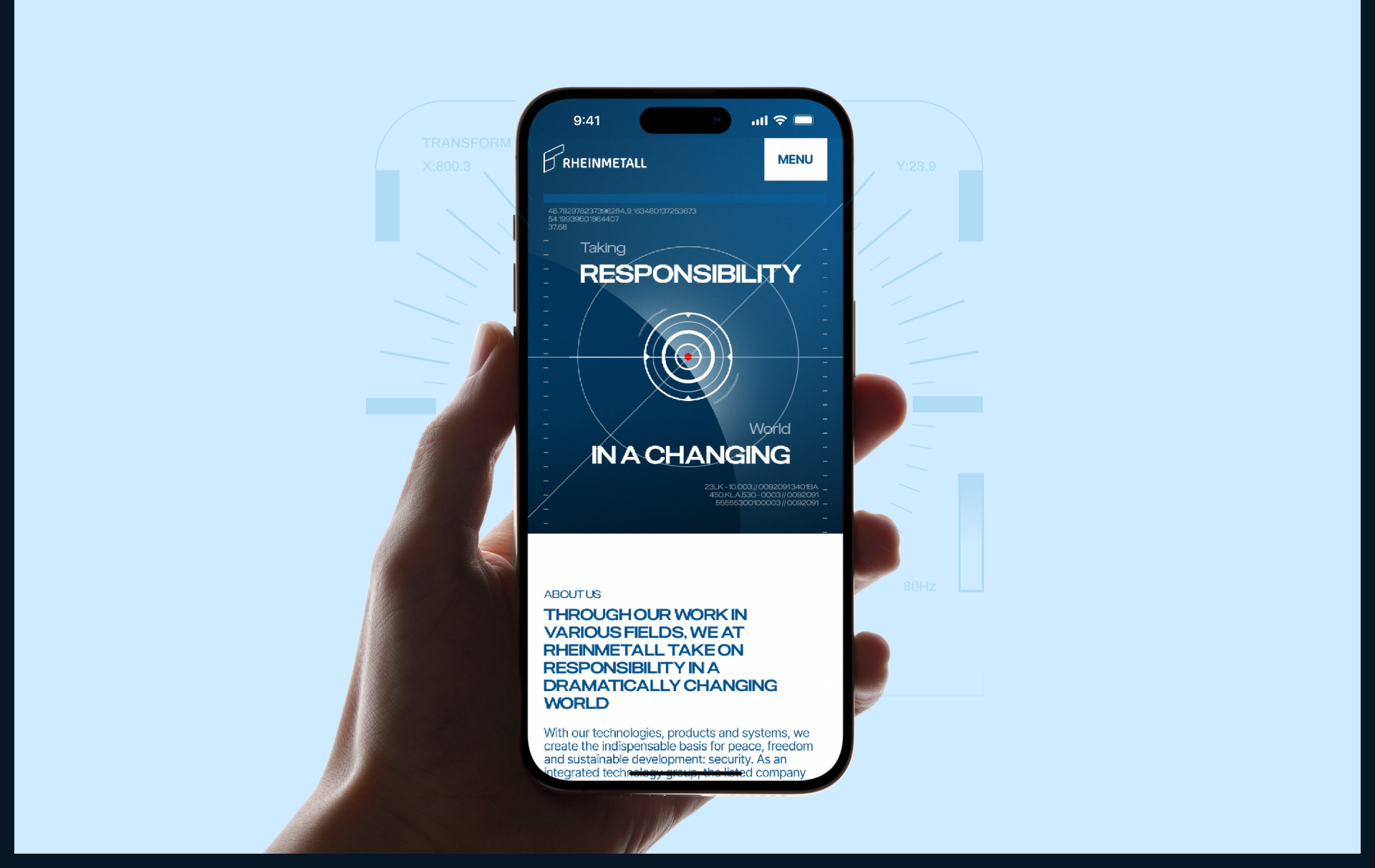 Corporate website concept Rheinmetall — Изображение №5 — Интерфейсы, Иллюстрация на Dprofile