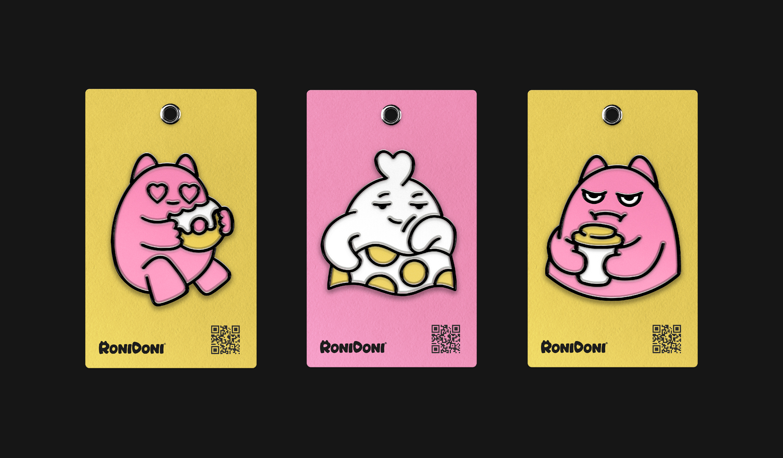 Roni Doni® | Пончики и кофеек — Изображение №12 — Брендинг, Иллюстрация на Dprofile