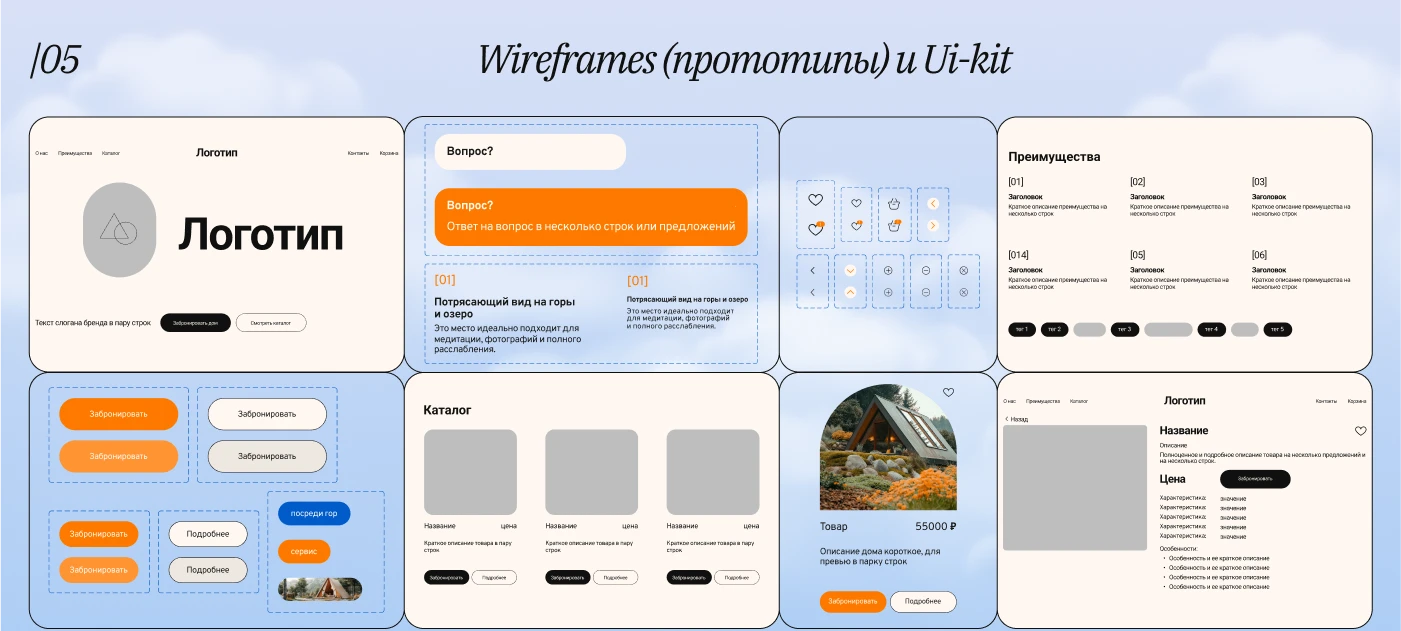 Фирменный стиль и интернет-магазин для глэмпинга — Изображение №12 — Интерфейсы, Брендинг на Dprofile