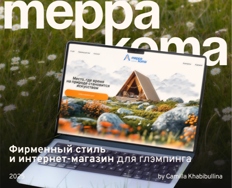 Фирменный стиль и интернет-магазин для глэмпинга — Интерфейсы, Брендинг на Dprofile