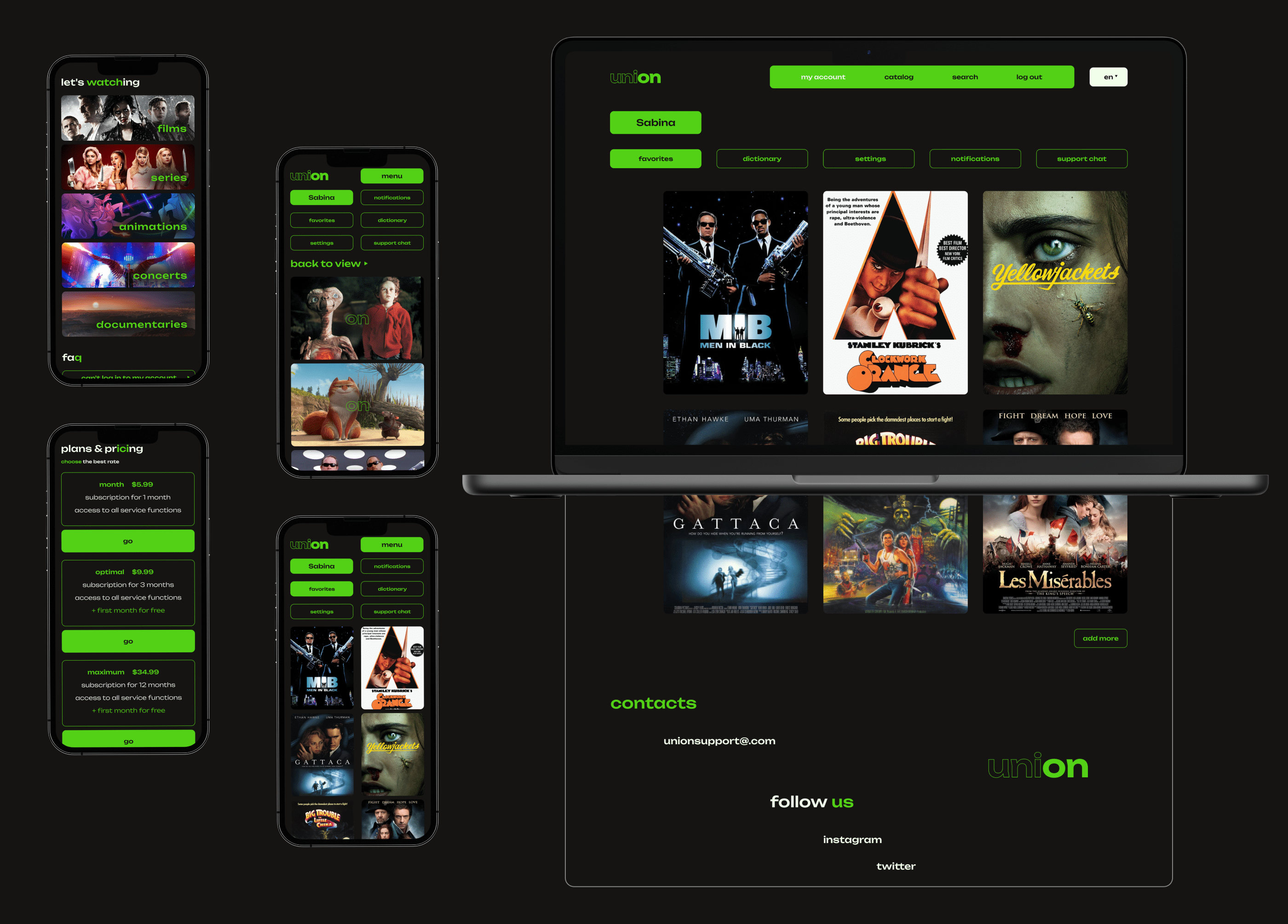 streaming service — Изображение №3 — Интерфейсы на Dprofile