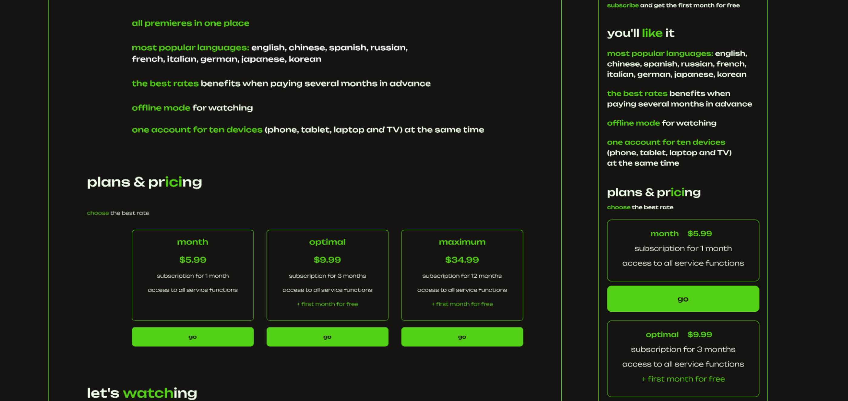 streaming service — Изображение №11 — Интерфейсы на Dprofile