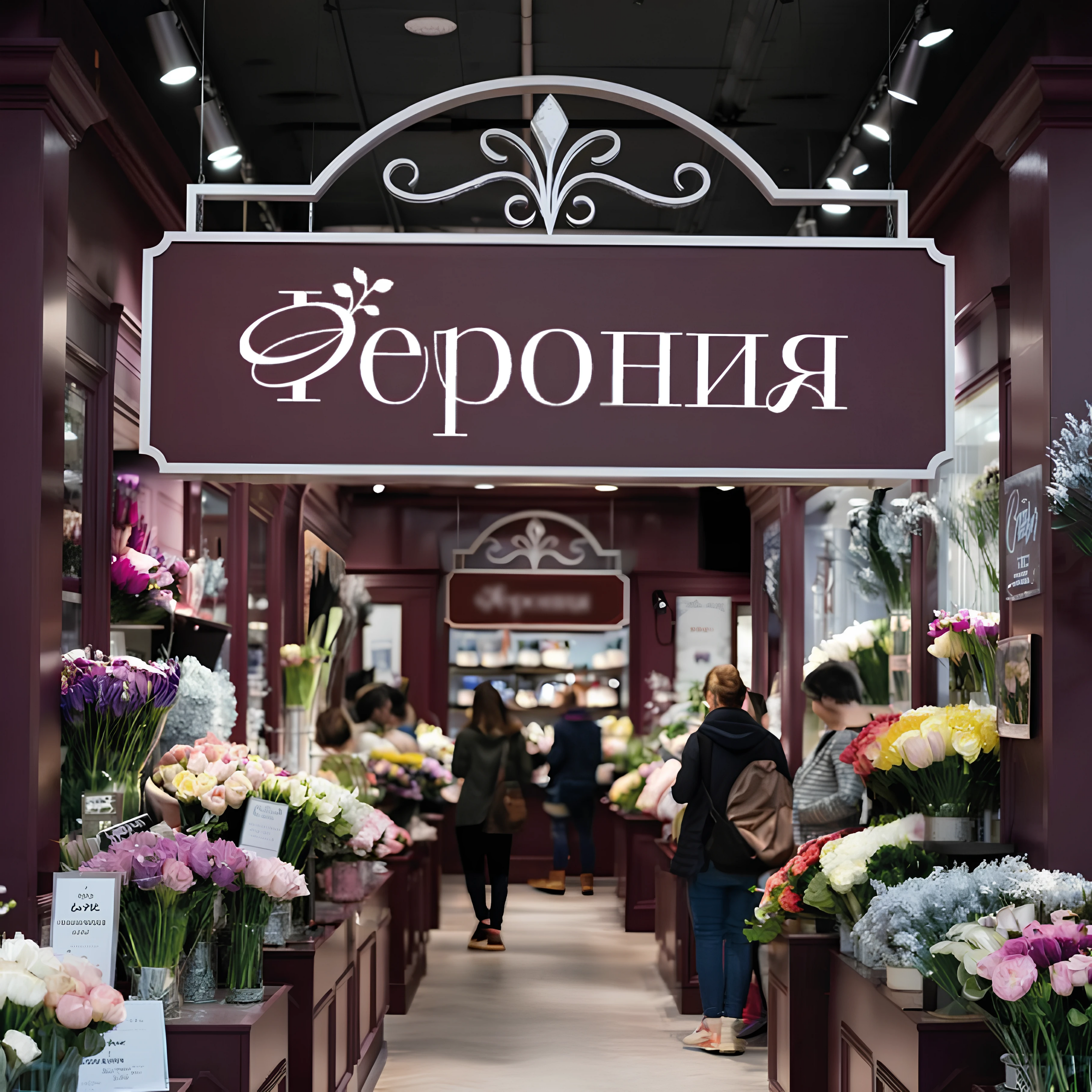 Логотип для цветочного магазина «Ферония» — Изображение №7 — Брендинг на Dprofile