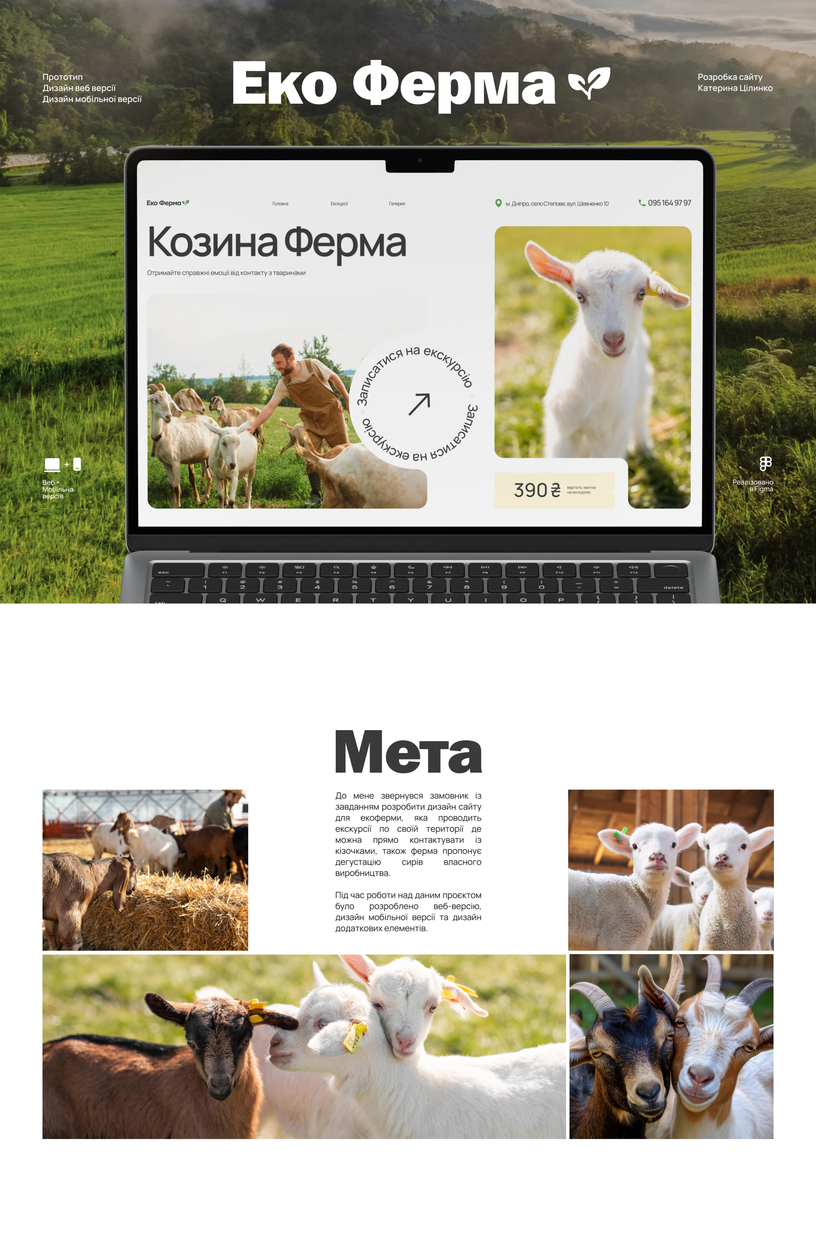 Дизайн лэндинга для Экофермы — Изображение №1 — Интерфейсы на Dprofile