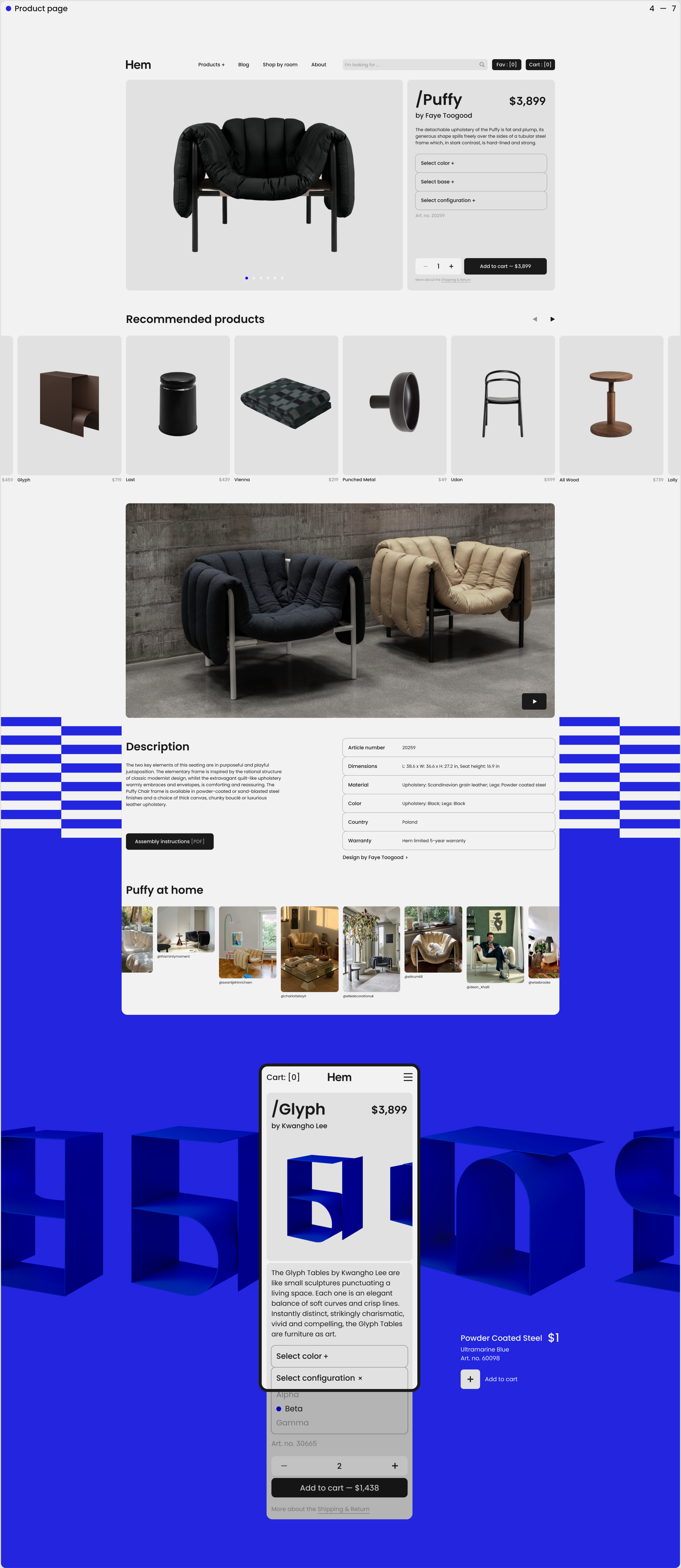 Hem | E-commerce Redesign Concept — Изображение №7 — Интерфейсы, Графика на Dprofile