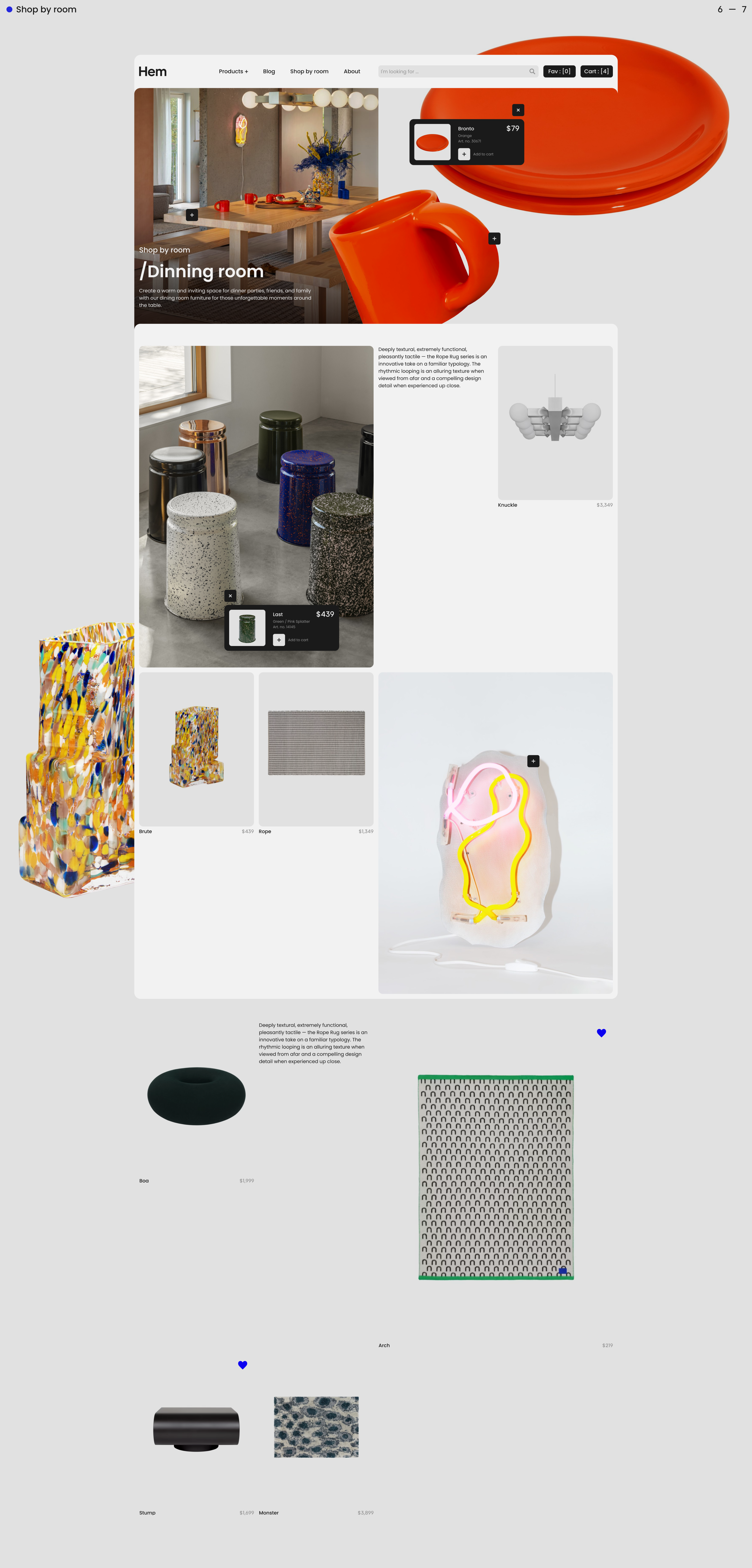 Hem | E-commerce Redesign Concept — Изображение №9 — Интерфейсы, Графика на Dprofile
