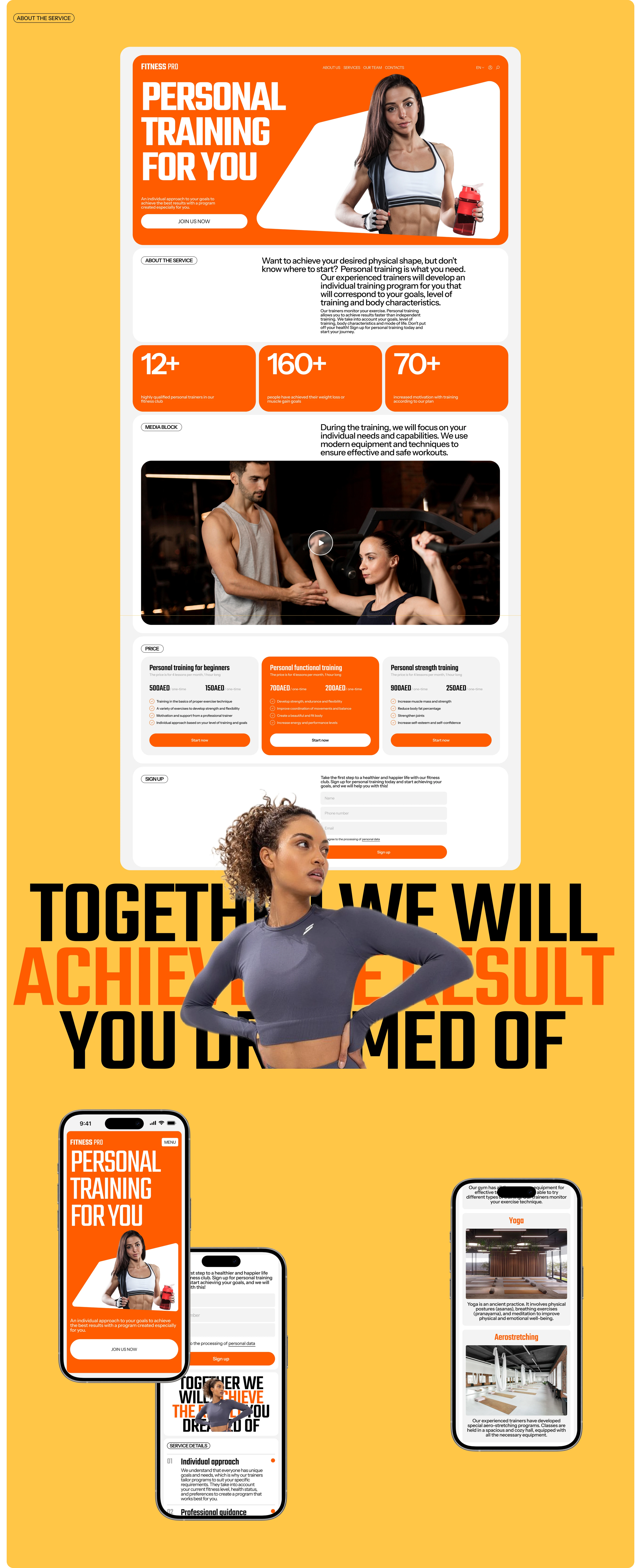 Fitness Pro [Corporate website] — Изображение №9 — Интерфейсы на Dprofile