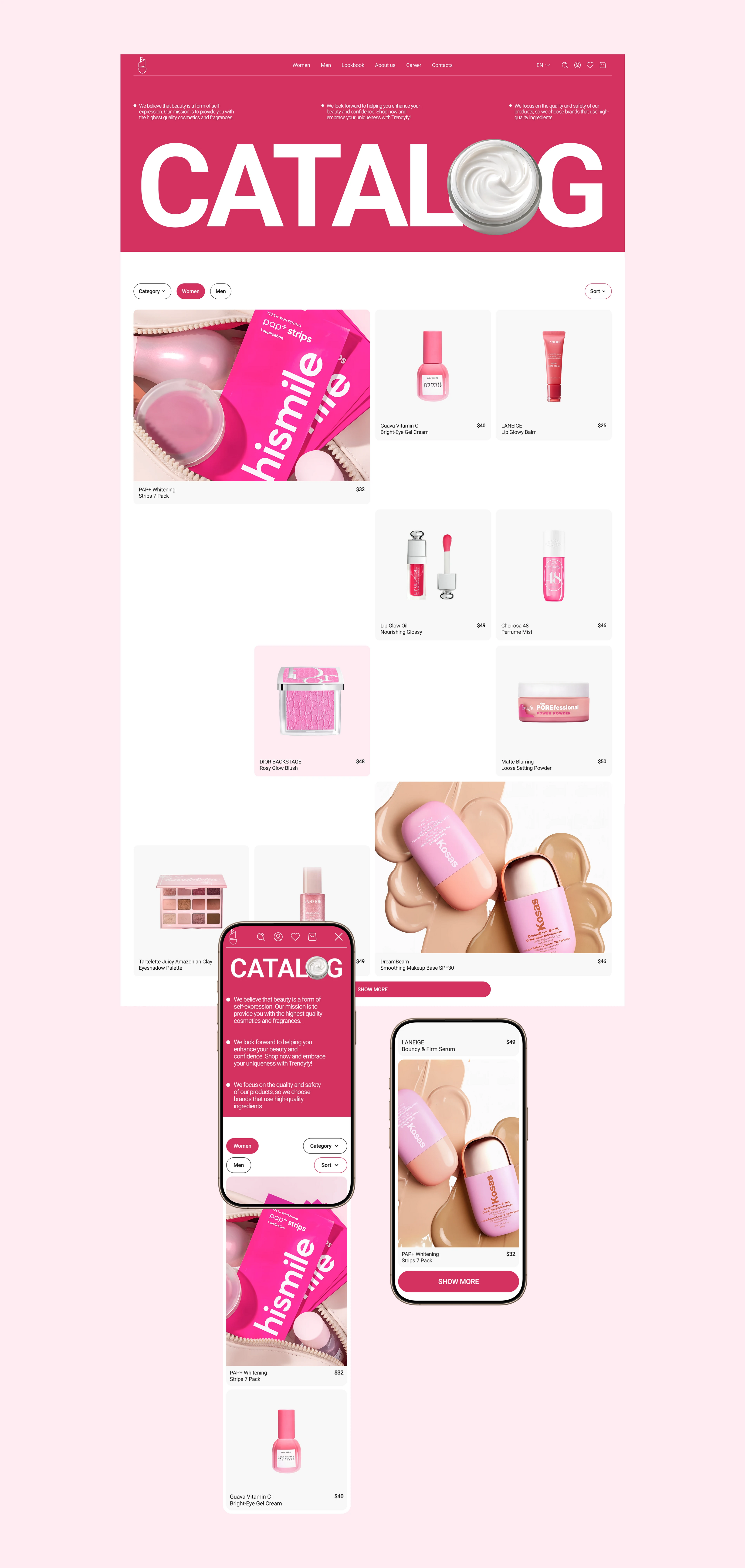 Online store "TRENDYFY" — Изображение №4 — Интерфейсы на Dprofile