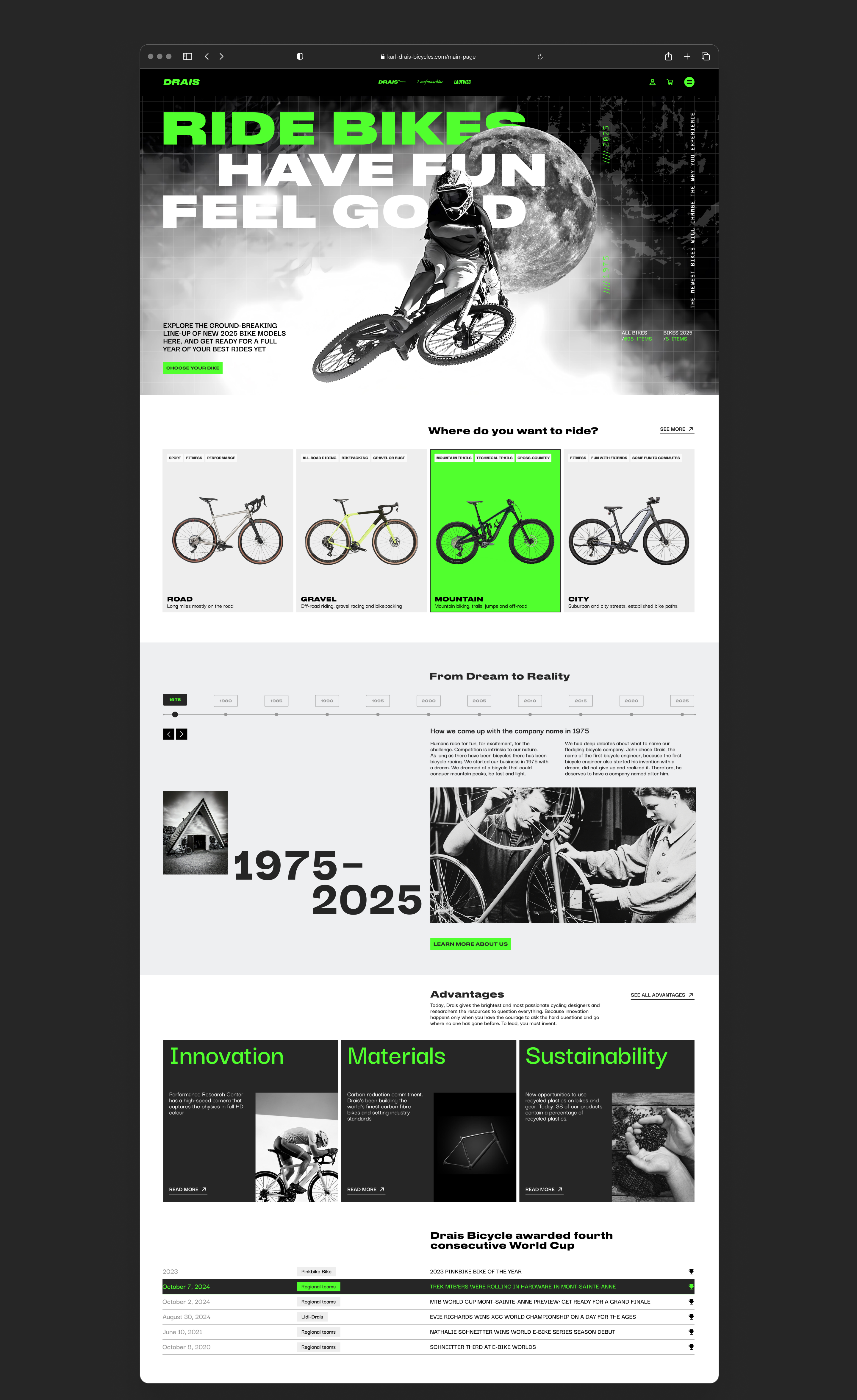 Drais Bicycles — Изображение №3 — Интерфейсы, Брендинг на Dprofile