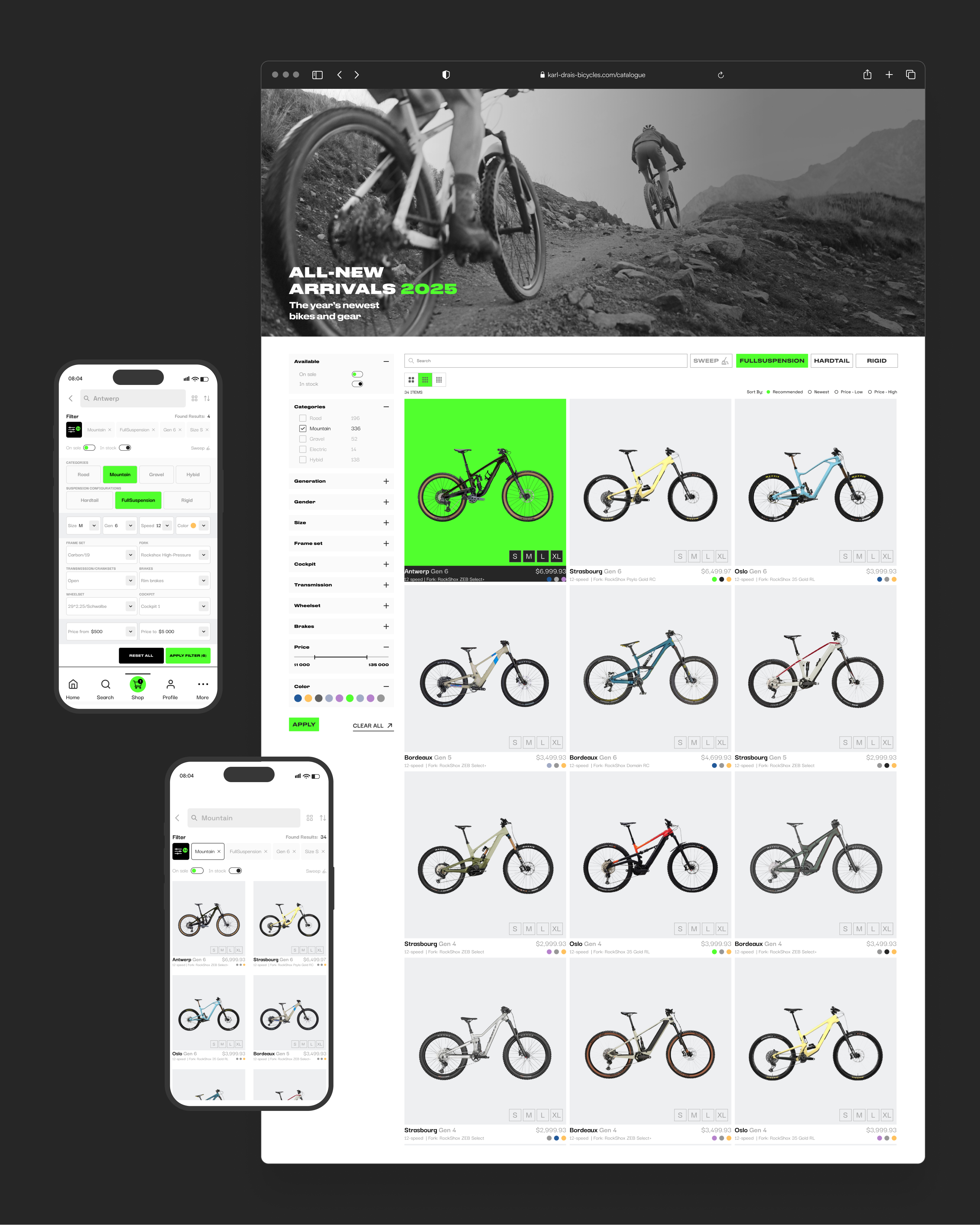 Drais Bicycles — Изображение №7 — Интерфейсы, Брендинг на Dprofile