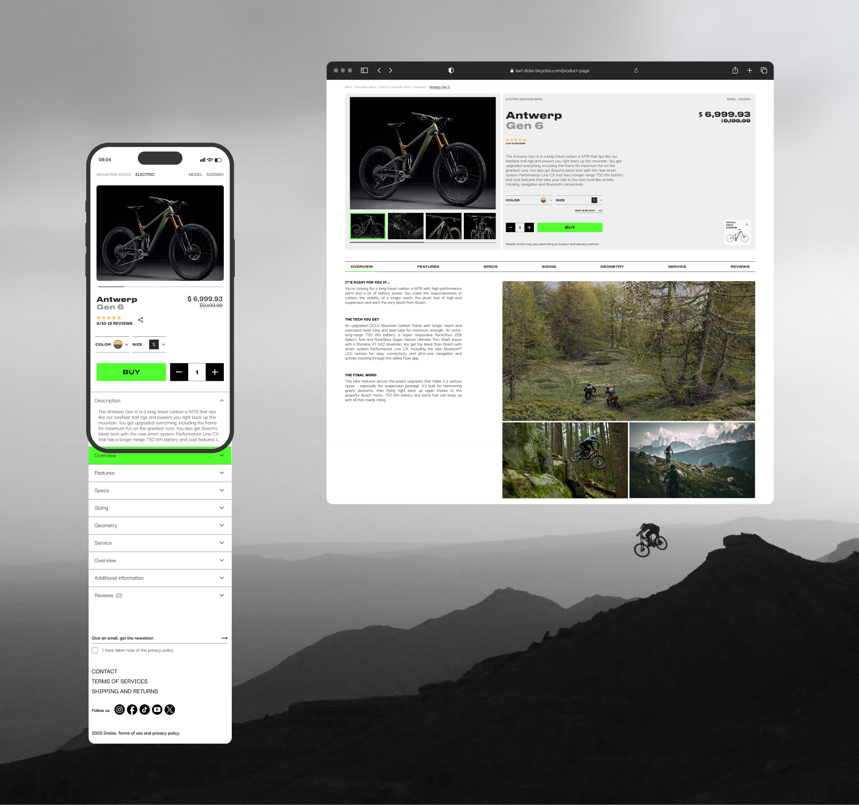 Drais Bicycles — Изображение №12 — Интерфейсы, Брендинг на Dprofile
