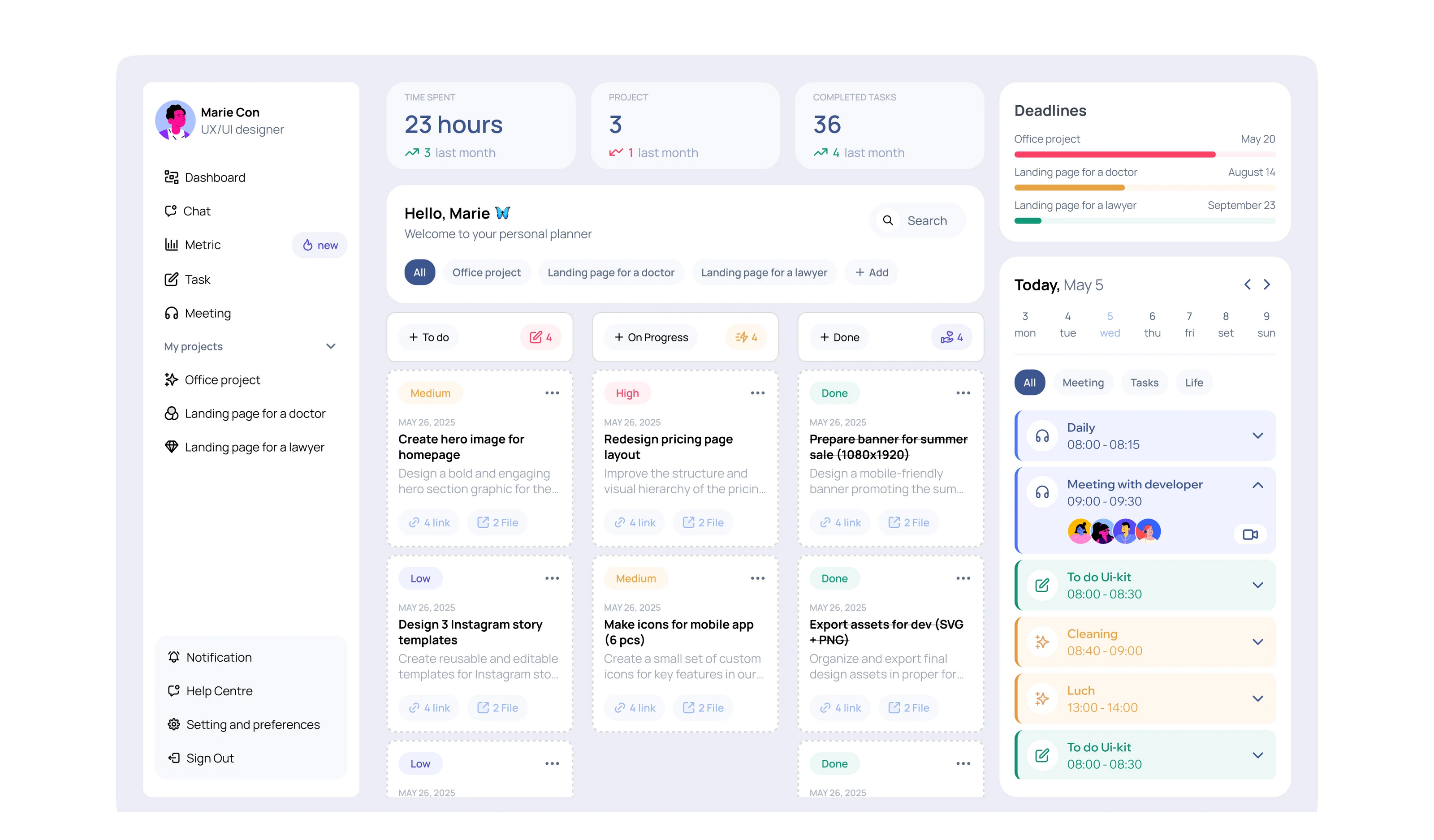 Freelancer's dashboard — Изображение №1 — Интерфейсы, Брендинг на Dprofile