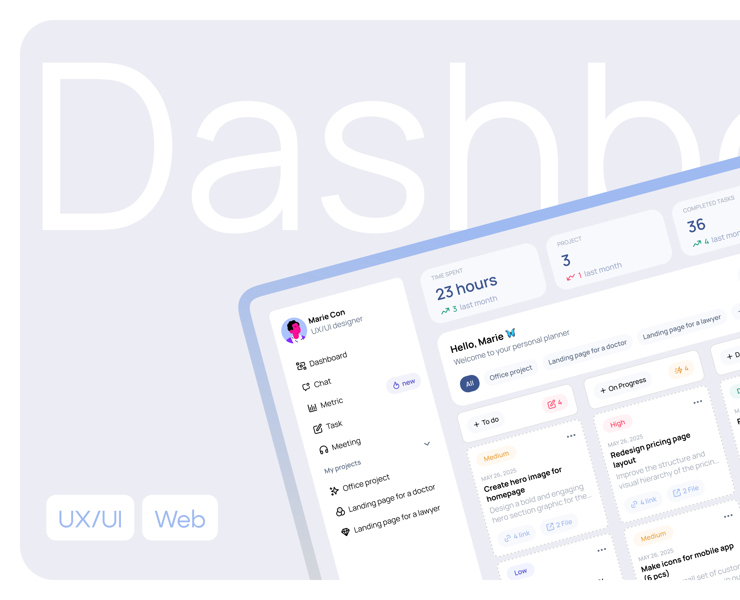 Freelancer's dashboard на Dprofile