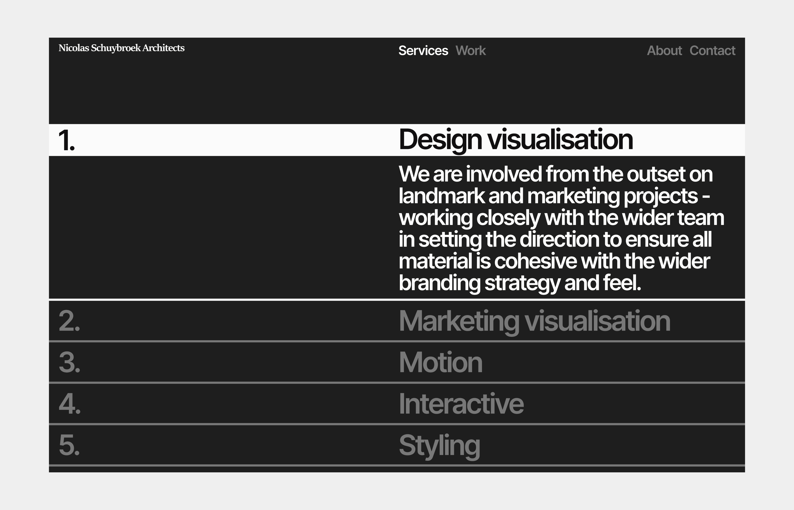 Nicolas Schuybroek Architects — Изображение №9 — Интерфейсы на Dprofile
