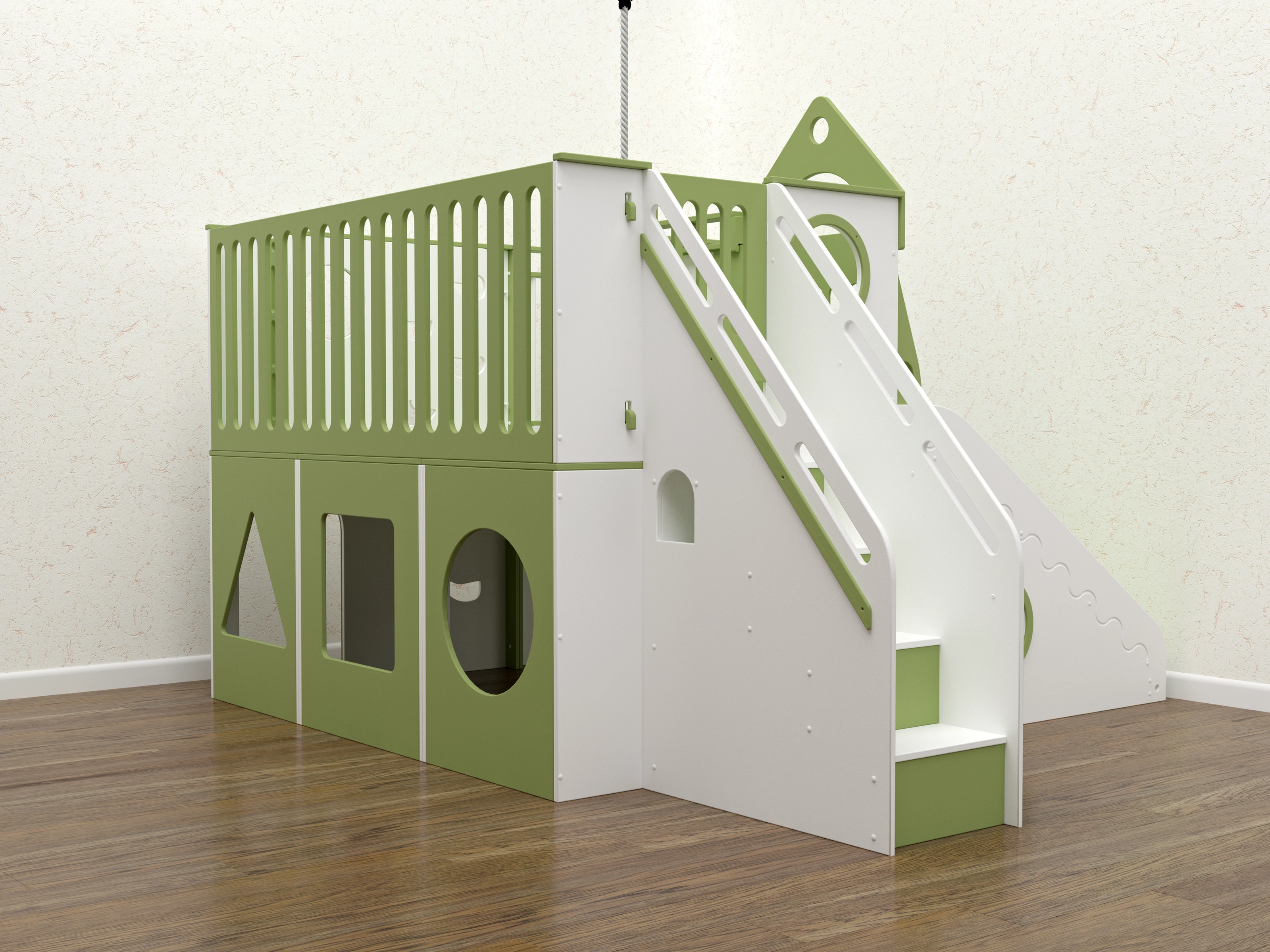 Игровой комплекс-кровать. — Изображение №4 — 3D на Dprofile