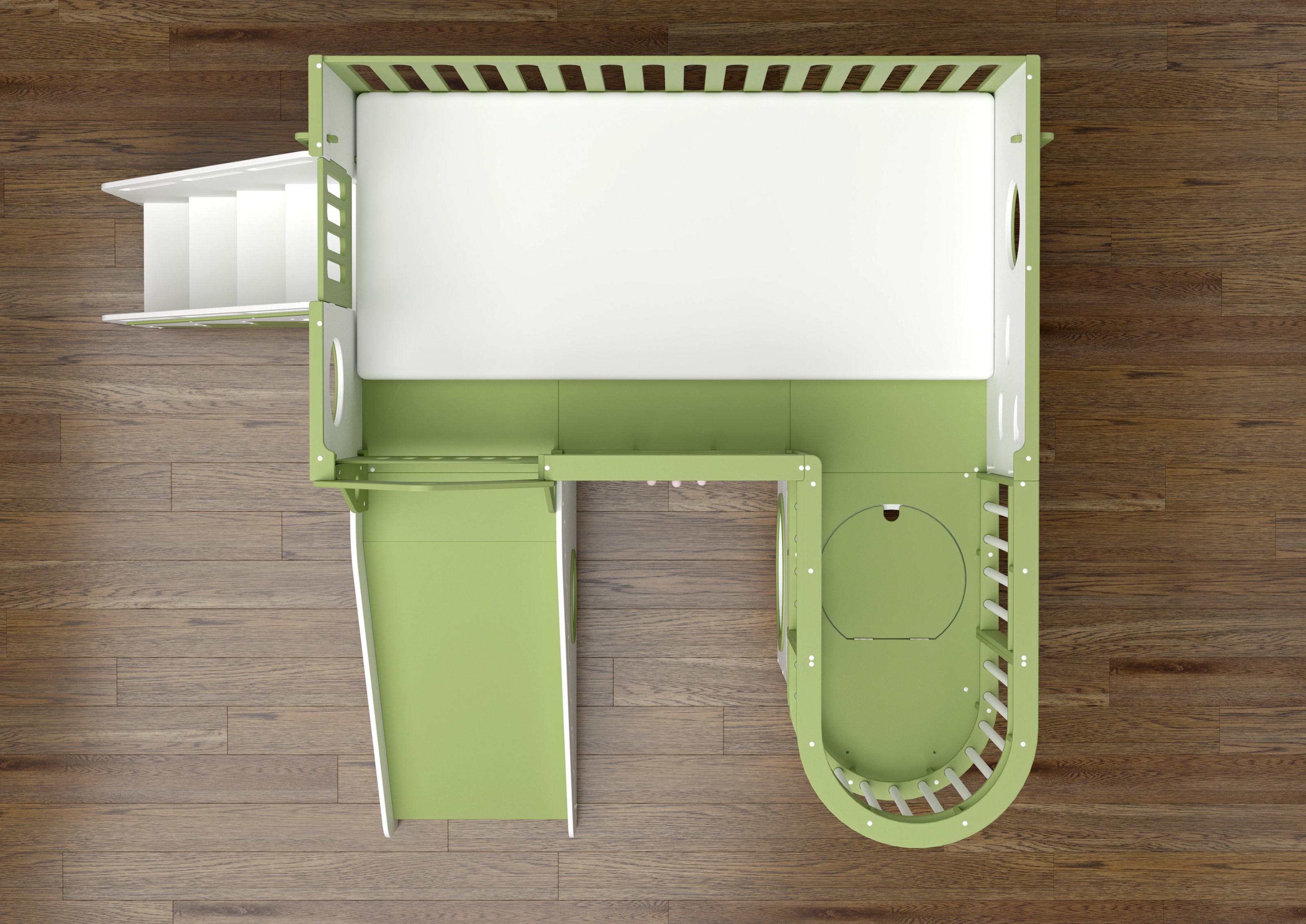 Игровой комплекс-кровать. — Изображение №6 — 3D на Dprofile