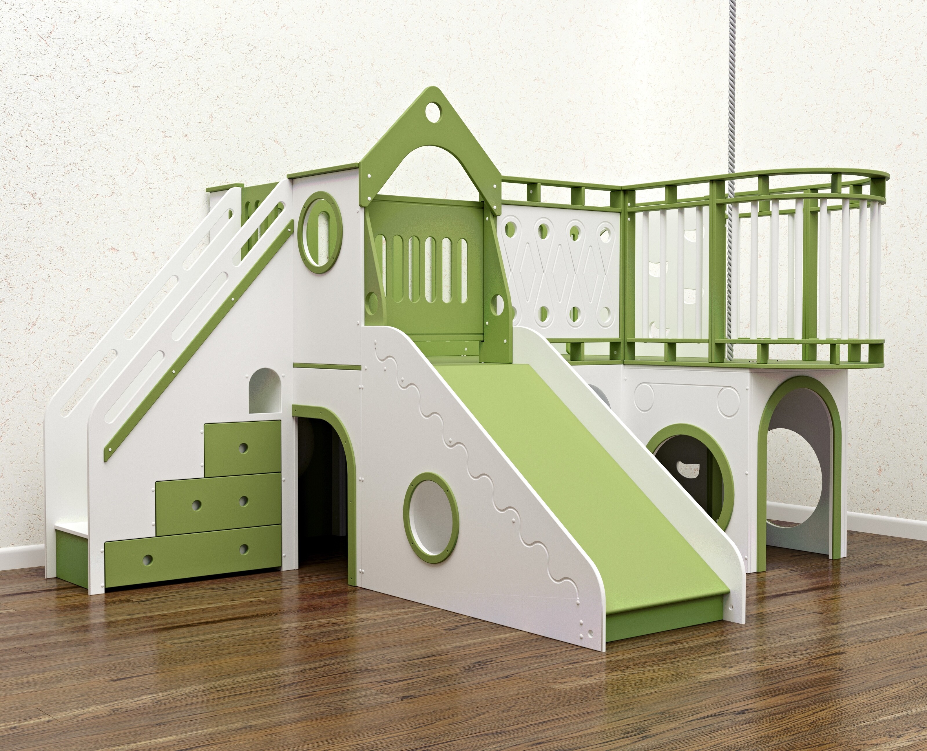 Игровой комплекс-кровать. — 3D на Dprofile