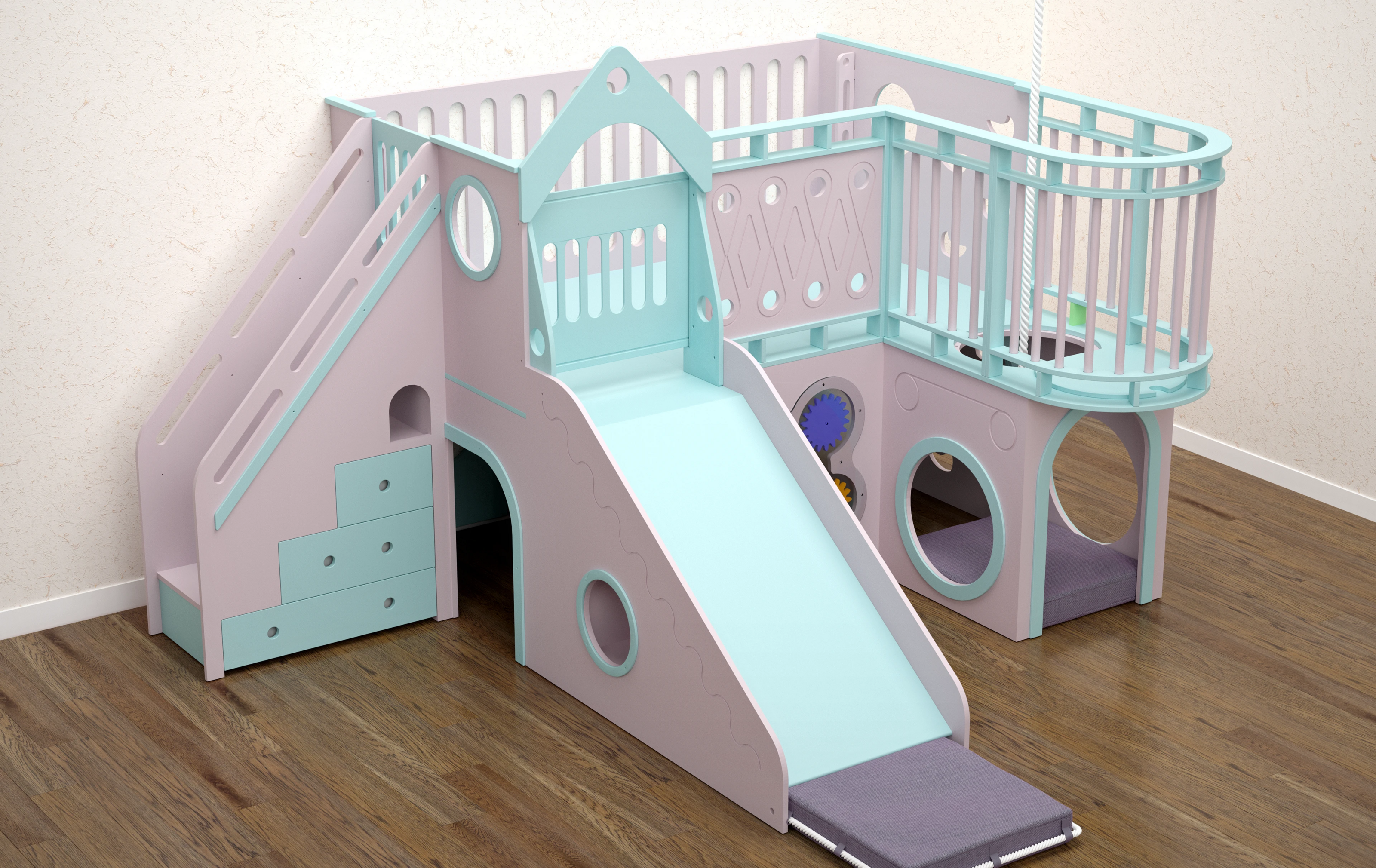 Детская кровать. Проект + Рендер. — Изображение №3 — 3D на Dprofile