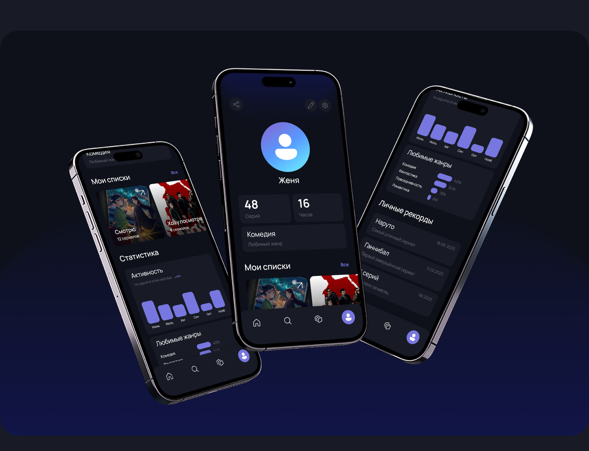 Episo — Series Tracker | Mobile App — Изображение №7 — Интерфейсы на Dprofile