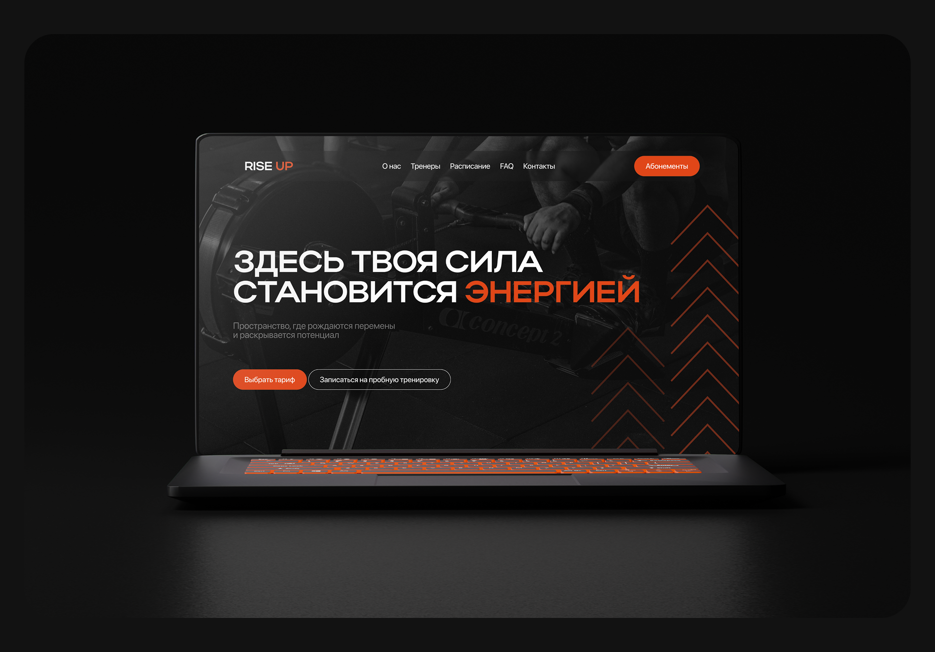RISE UP — Fitness Club | Website — Изображение №6 — Интерфейсы на Dprofile