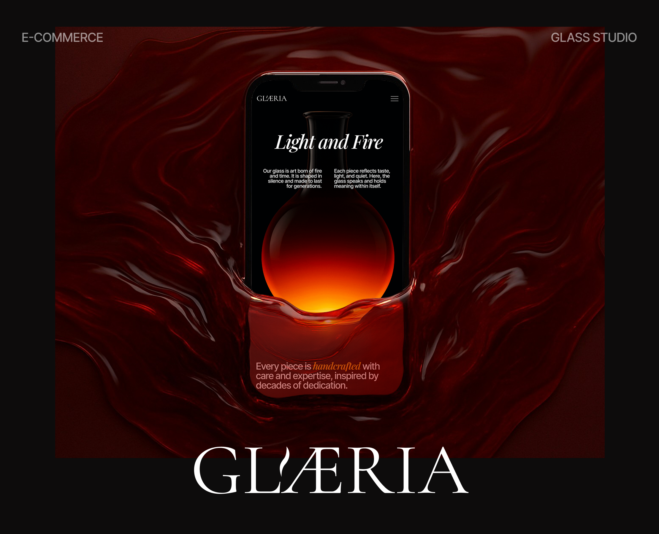 Glaeria: glass studio. — Интерфейсы, Анимация на Dprofile