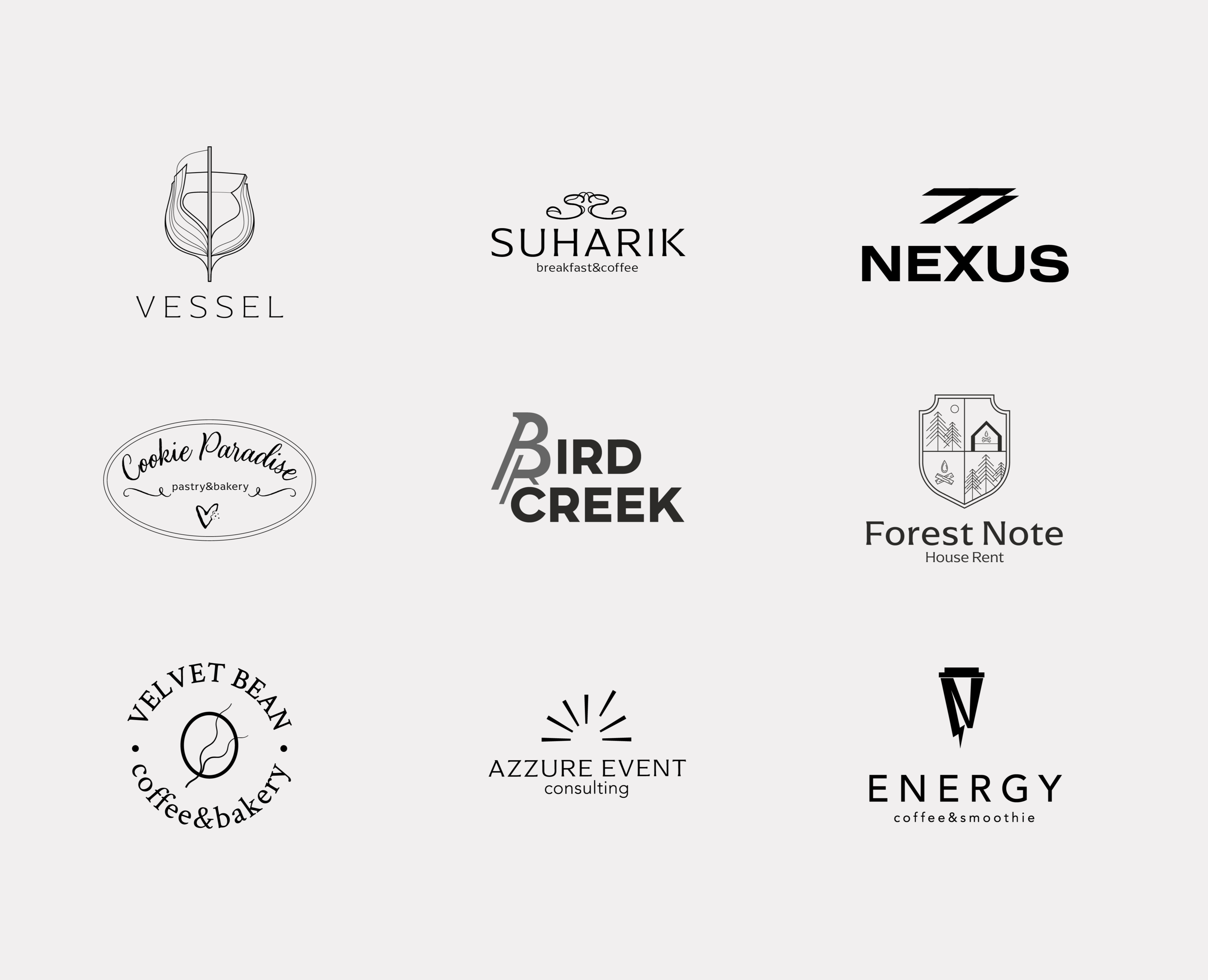 Коллекция логотипов ч.1 2025 — Брендинг на Dprofile