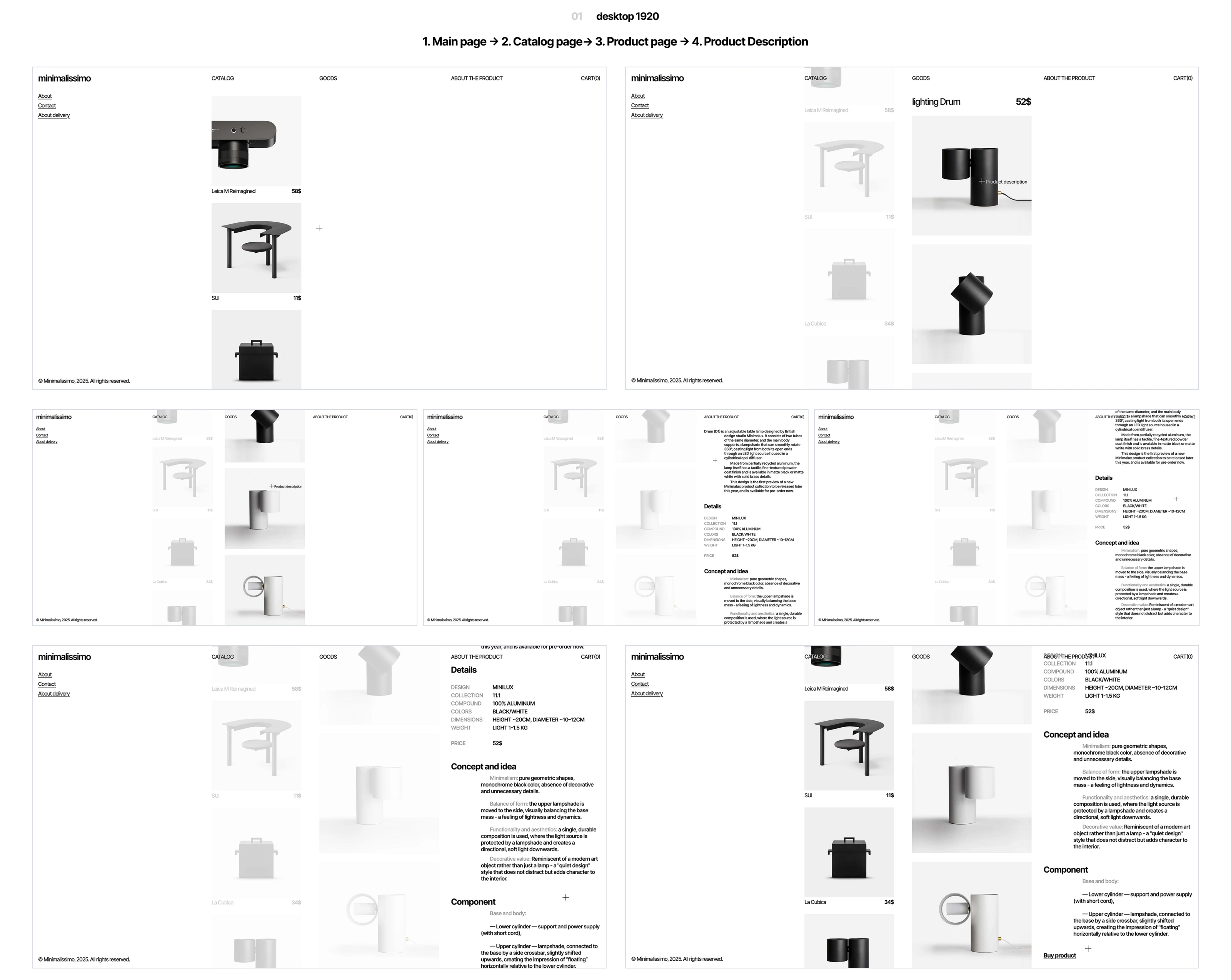 minimalissimo — Изображение №3 — Интерфейсы, Анимация на Dprofile