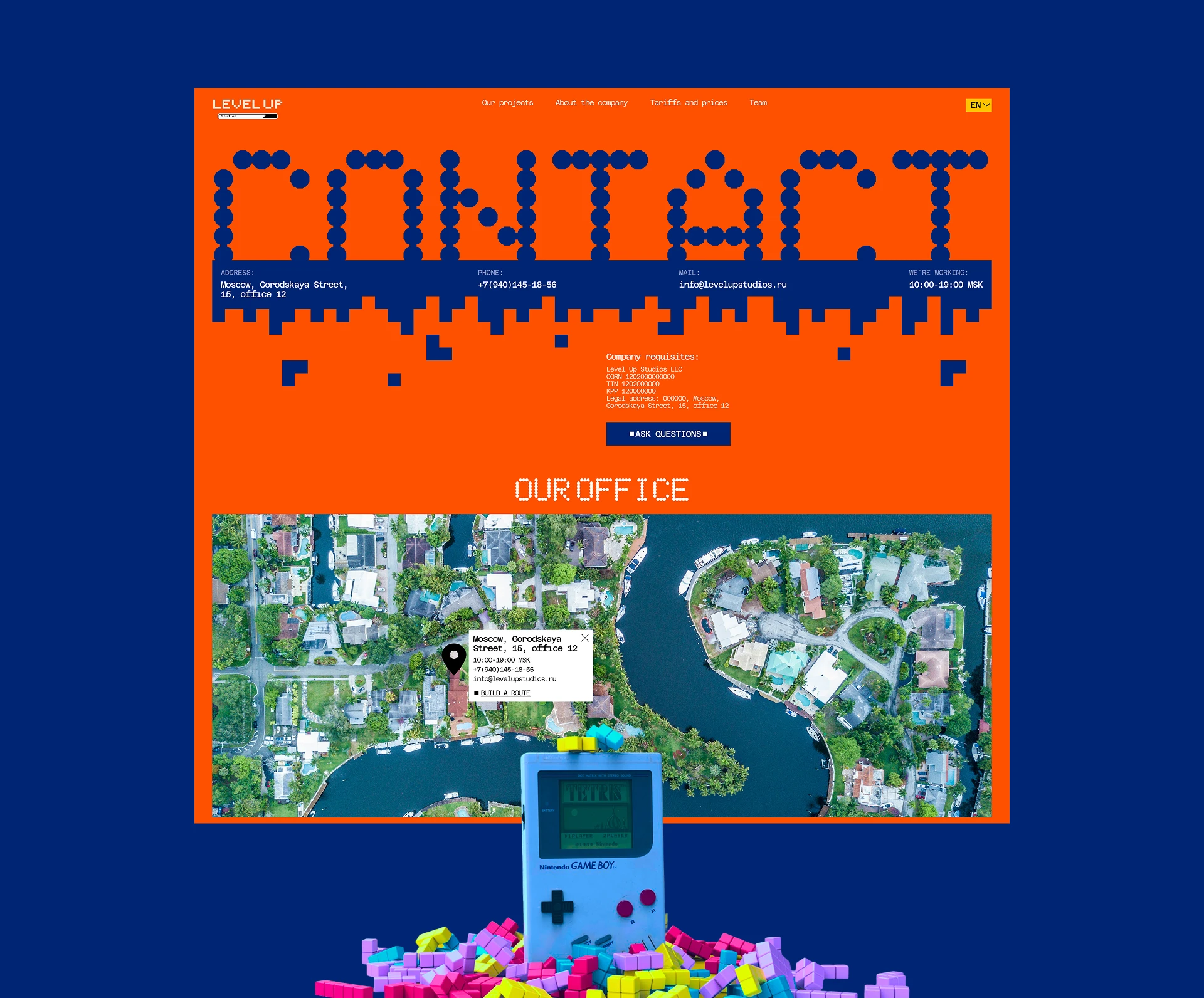 Level Up Studios | corporate website — Изображение №8 — Интерфейсы на Dprofile