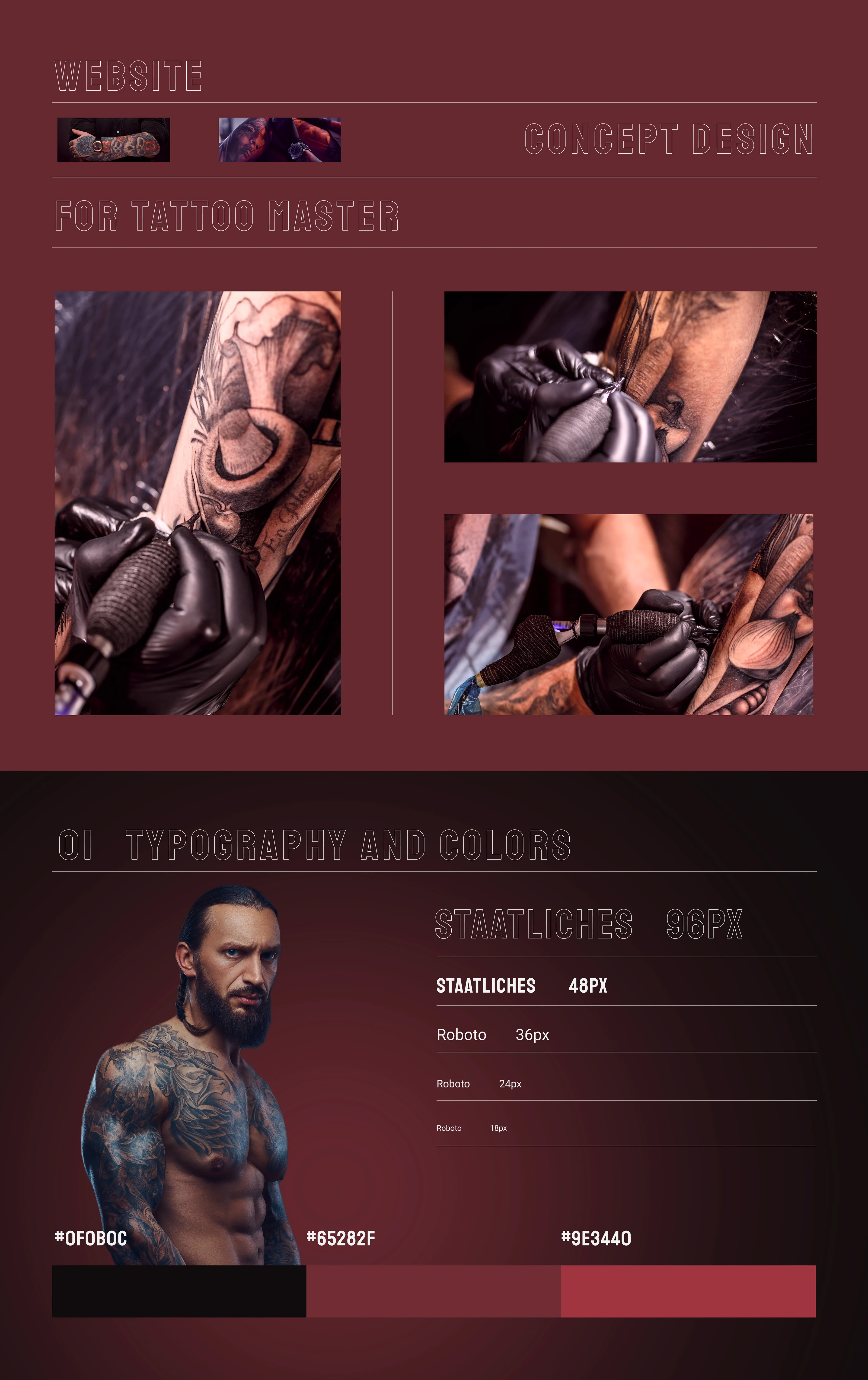 Landing page for tattoo-master — Изображение №2 — Интерфейсы на Dprofile