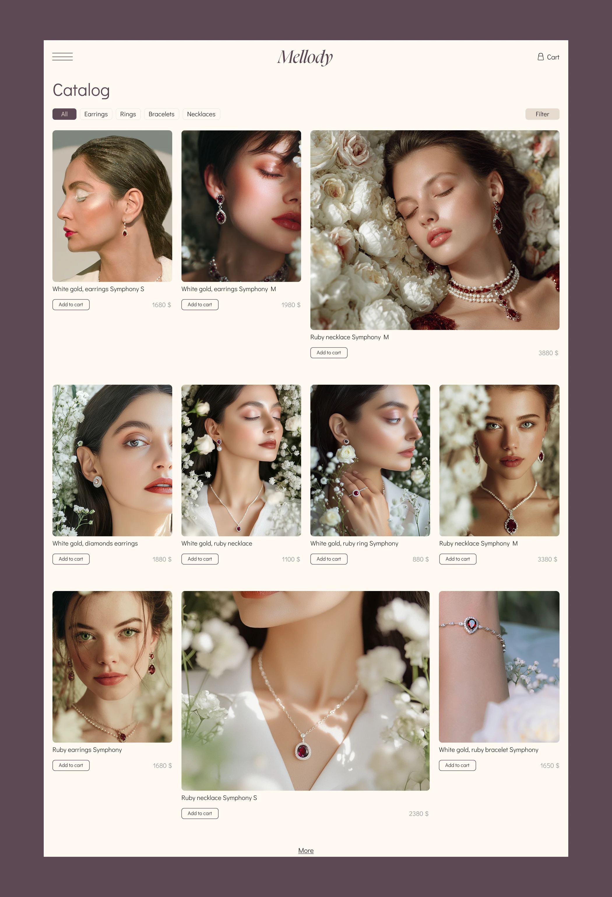 Online jewelry store — Изображение №9 — Интерфейсы на Dprofile