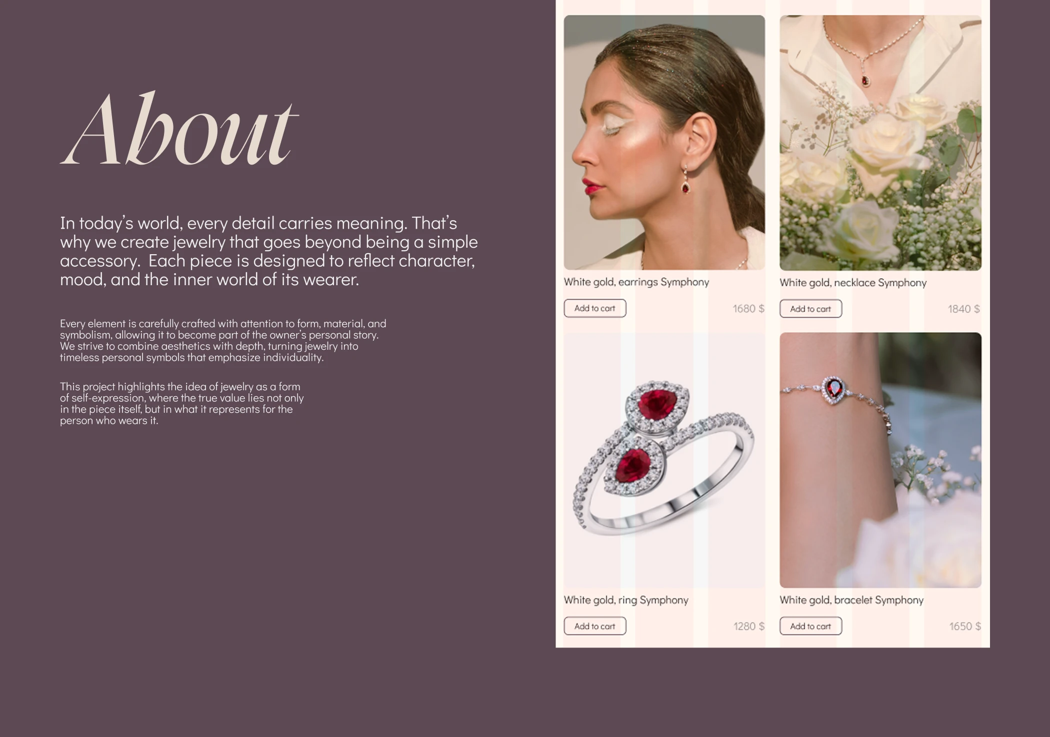 Online jewelry store — Изображение №6 — Интерфейсы на Dprofile