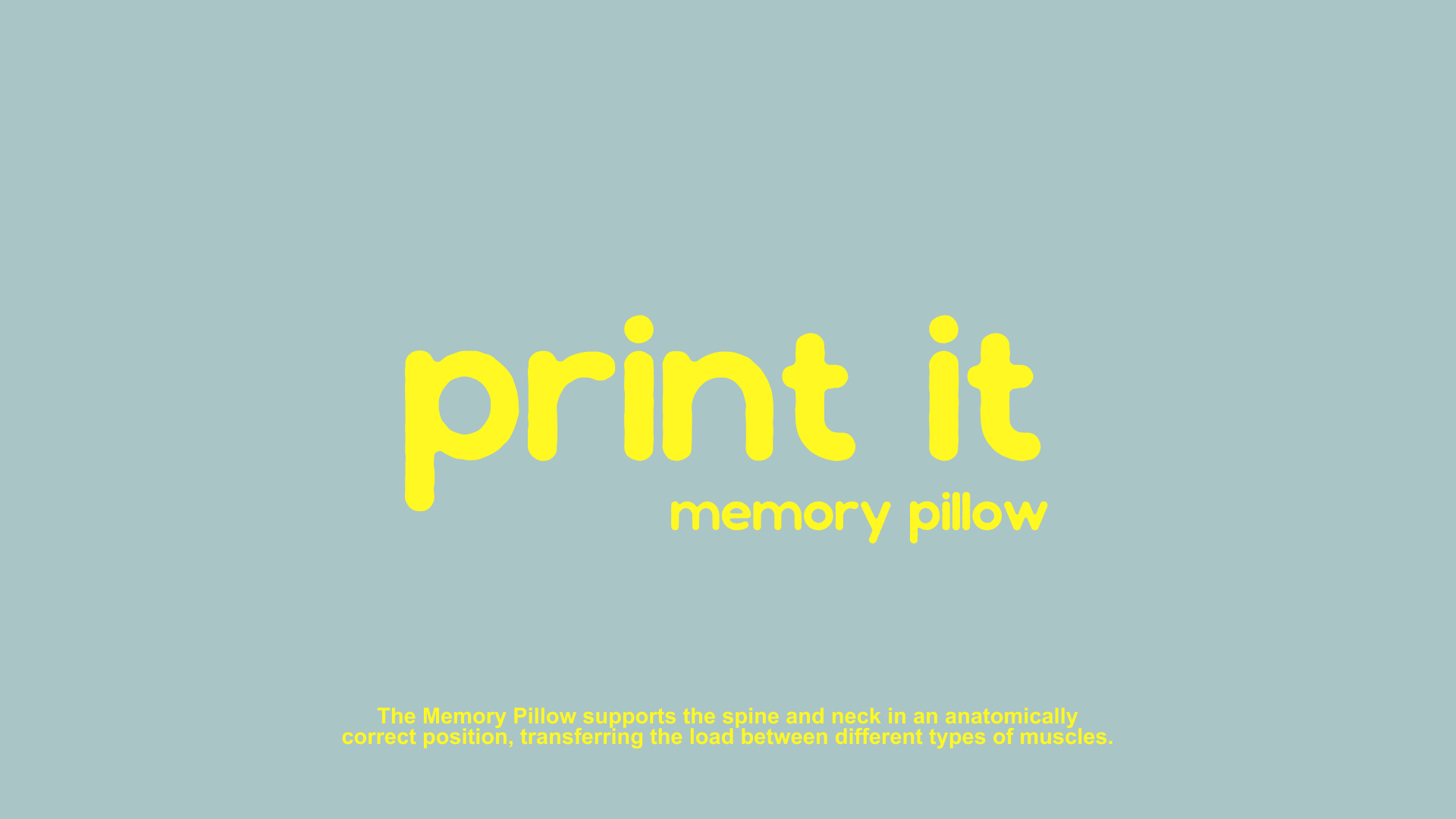 ортопедические подушки print it — Изображение №1 — Брендинг на Dprofile