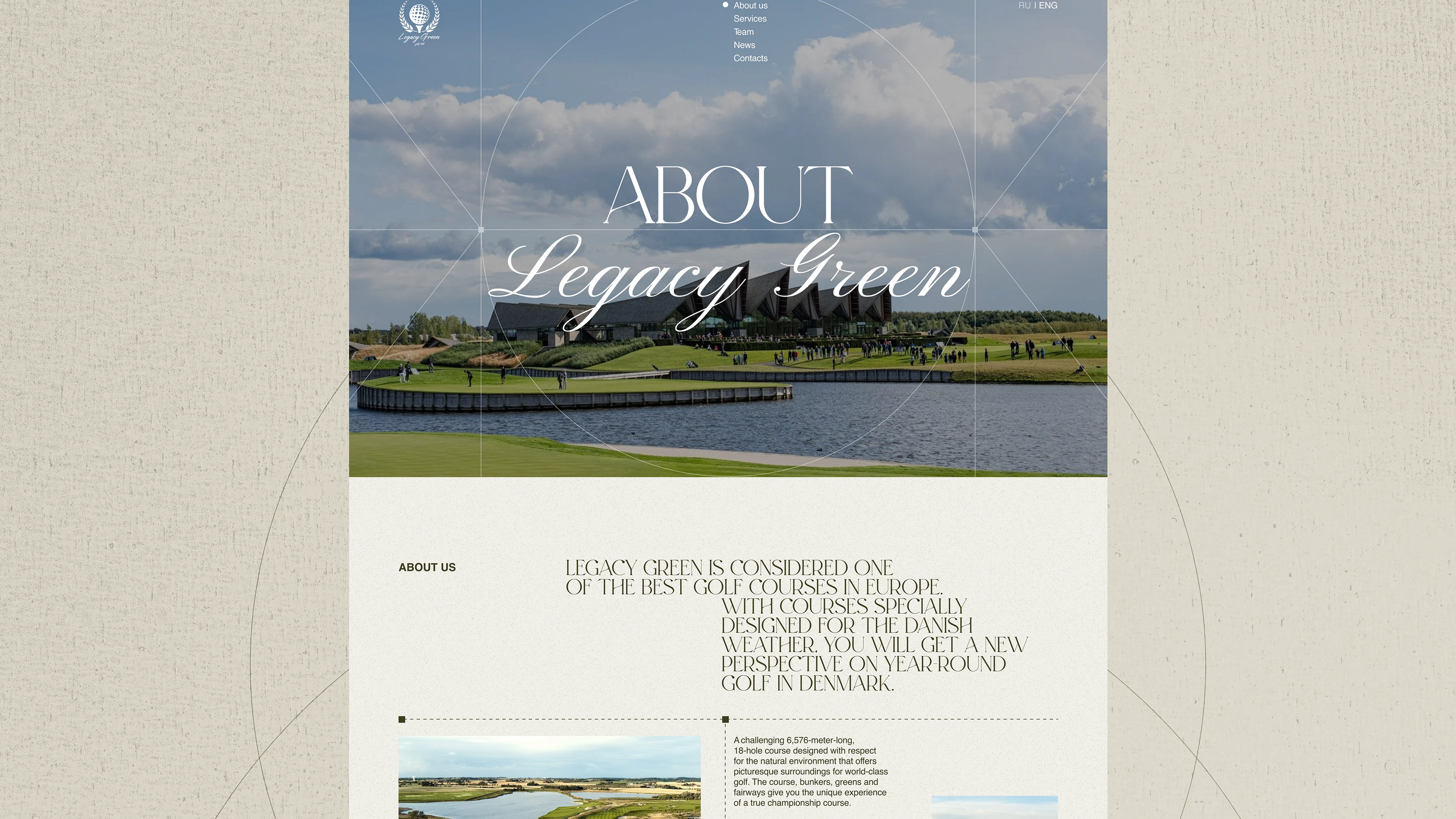 Legacy Green Golf Club | Corporate website — Изображение №20 — Интерфейсы на Dprofile