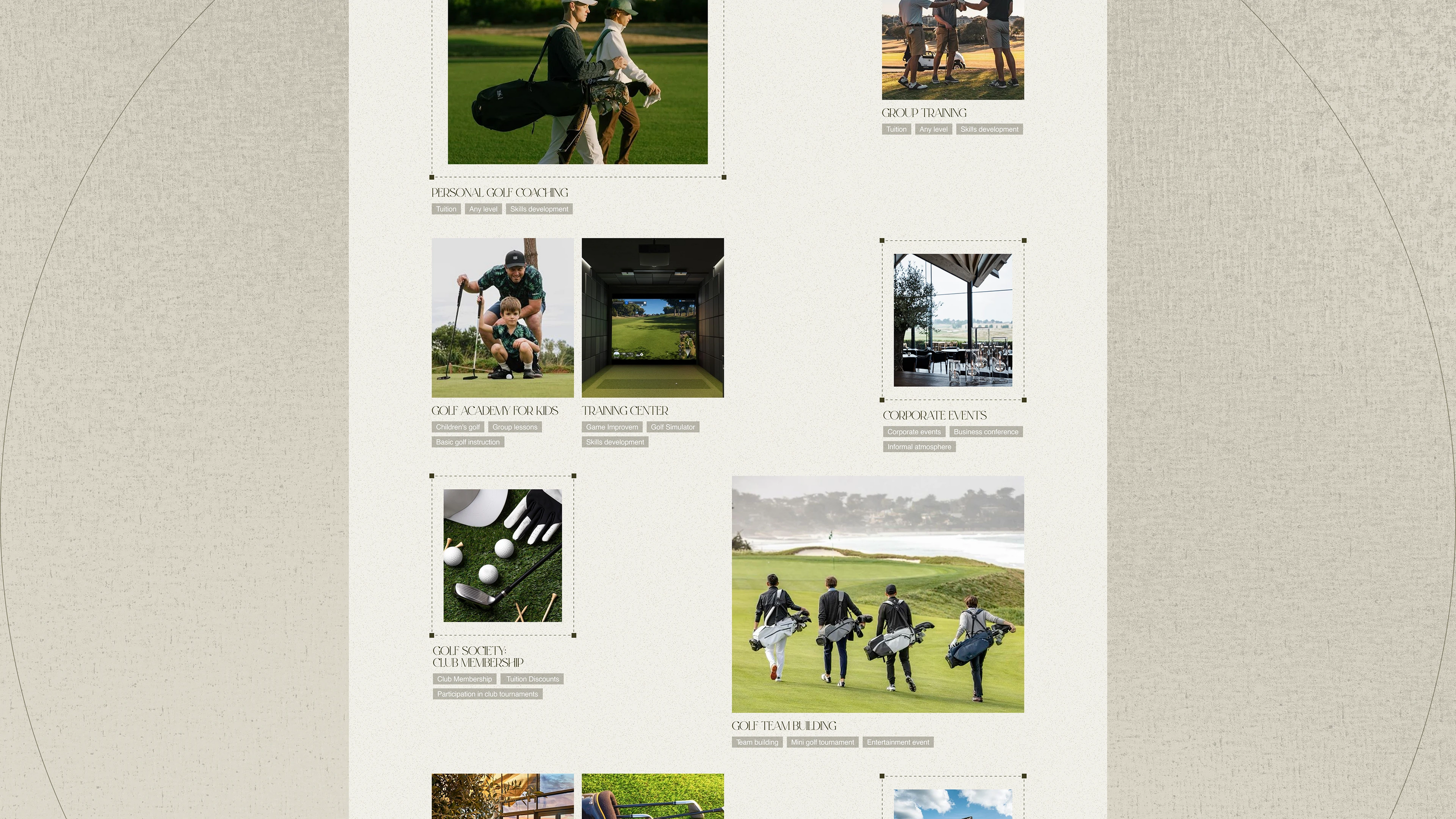 Legacy Green Golf Club | Corporate website — Изображение №11 — Интерфейсы на Dprofile
