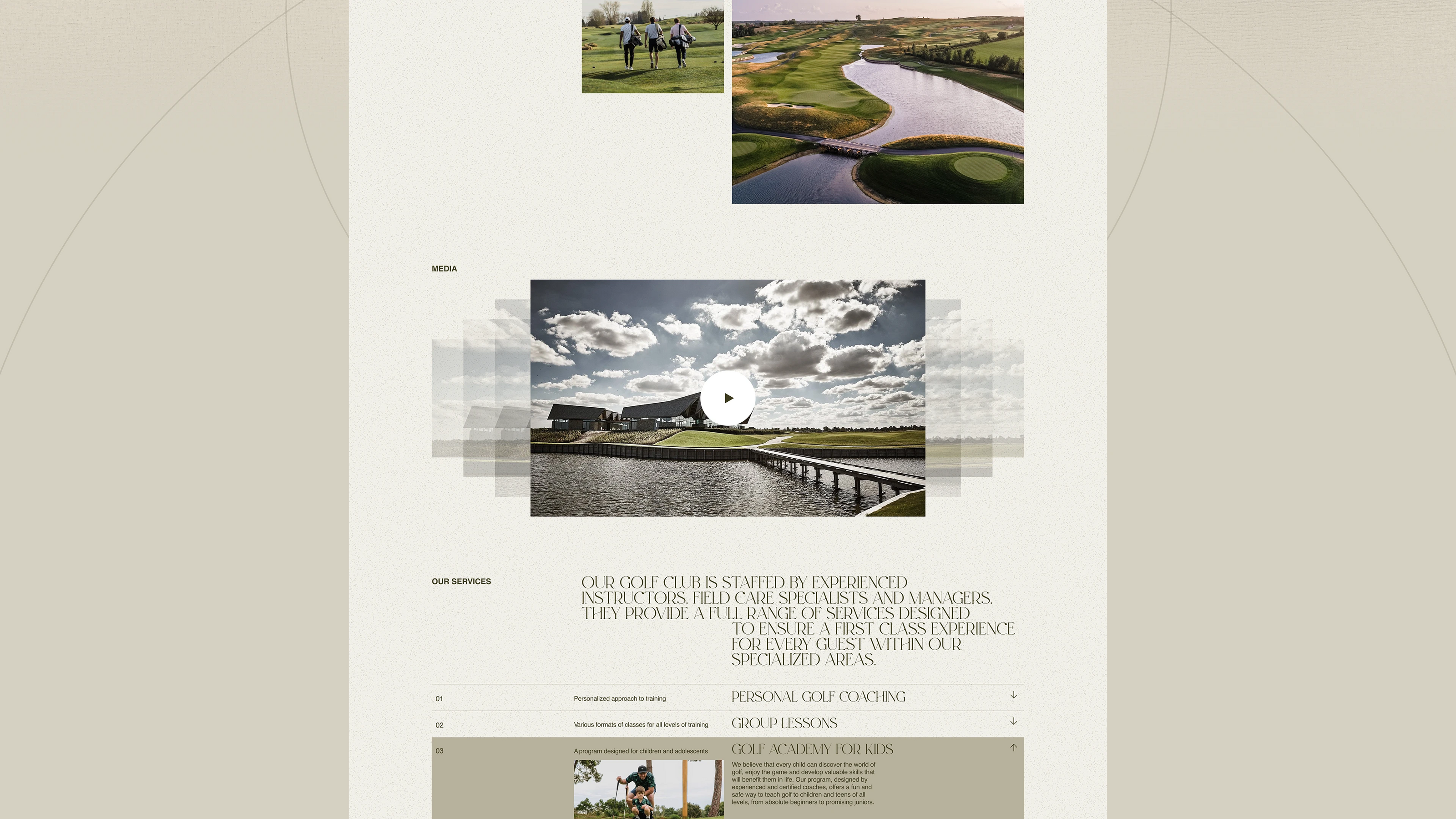 Legacy Green Golf Club | Corporate website — Изображение №4 — Интерфейсы на Dprofile