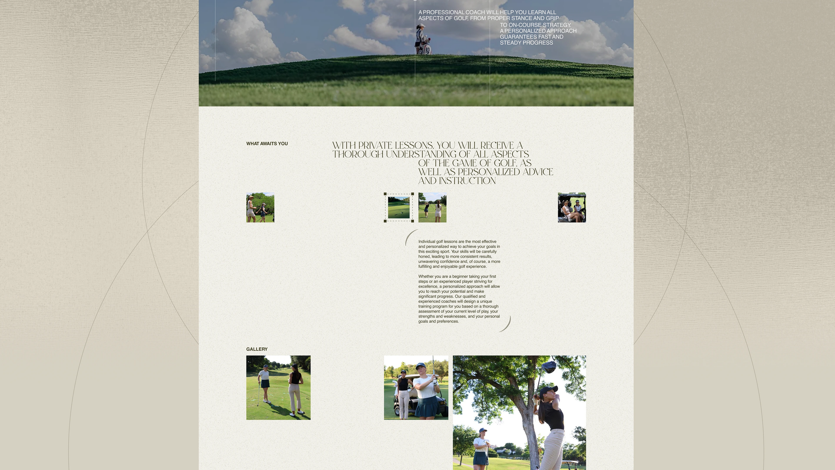 Legacy Green Golf Club | Corporate website — Изображение №15 — Интерфейсы на Dprofile