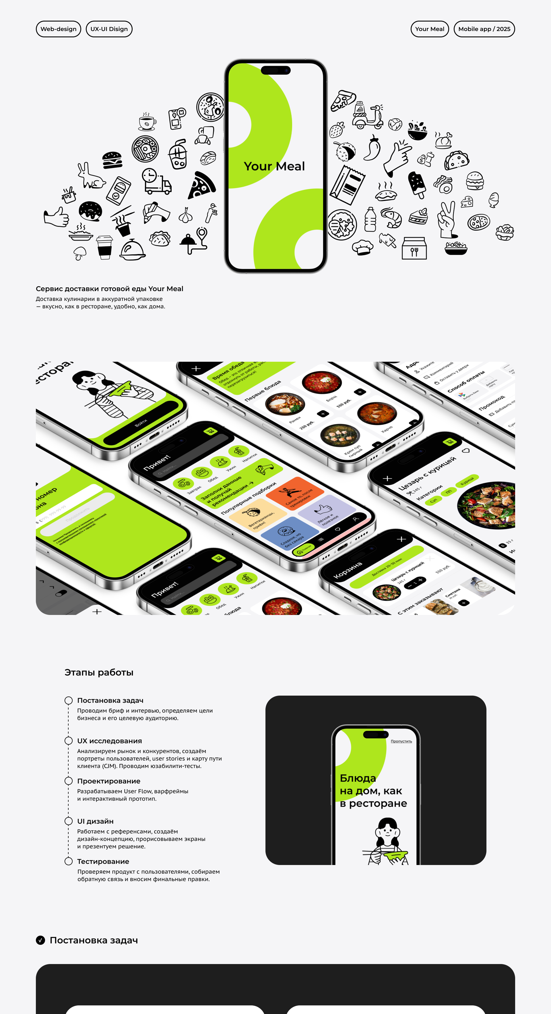 Your Meal / Сервис доставки готовой еды — Изображение №1 — Интерфейсы на Dprofile