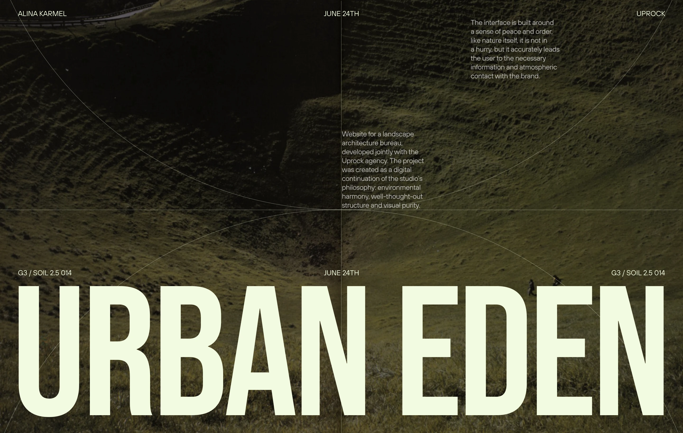 URBAN EDEN Landscape Architecture Bureau — Изображение №1 — Интерфейсы на Dprofile
