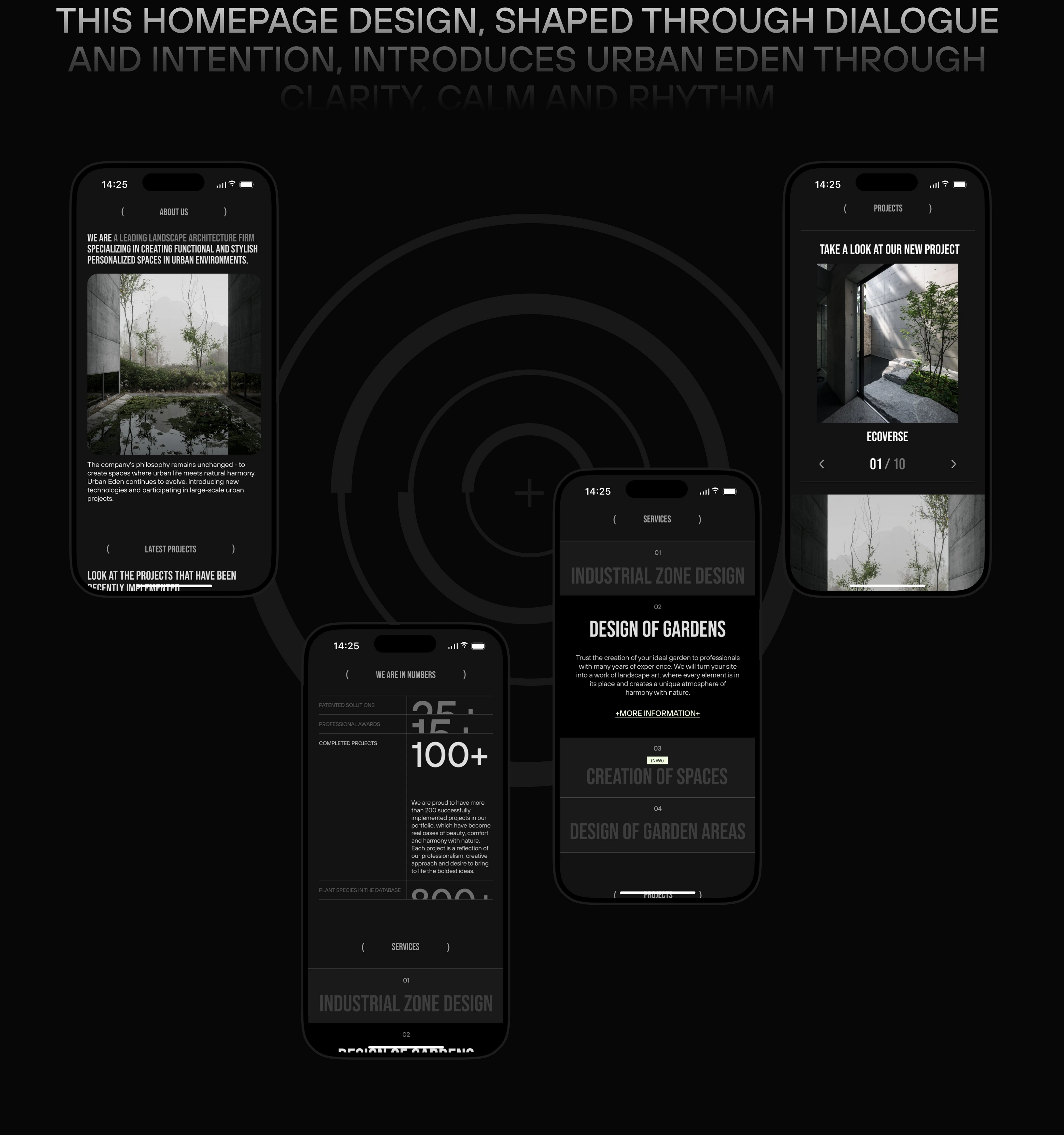 URBAN EDEN Landscape Architecture Bureau — Изображение №5 — Интерфейсы на Dprofile