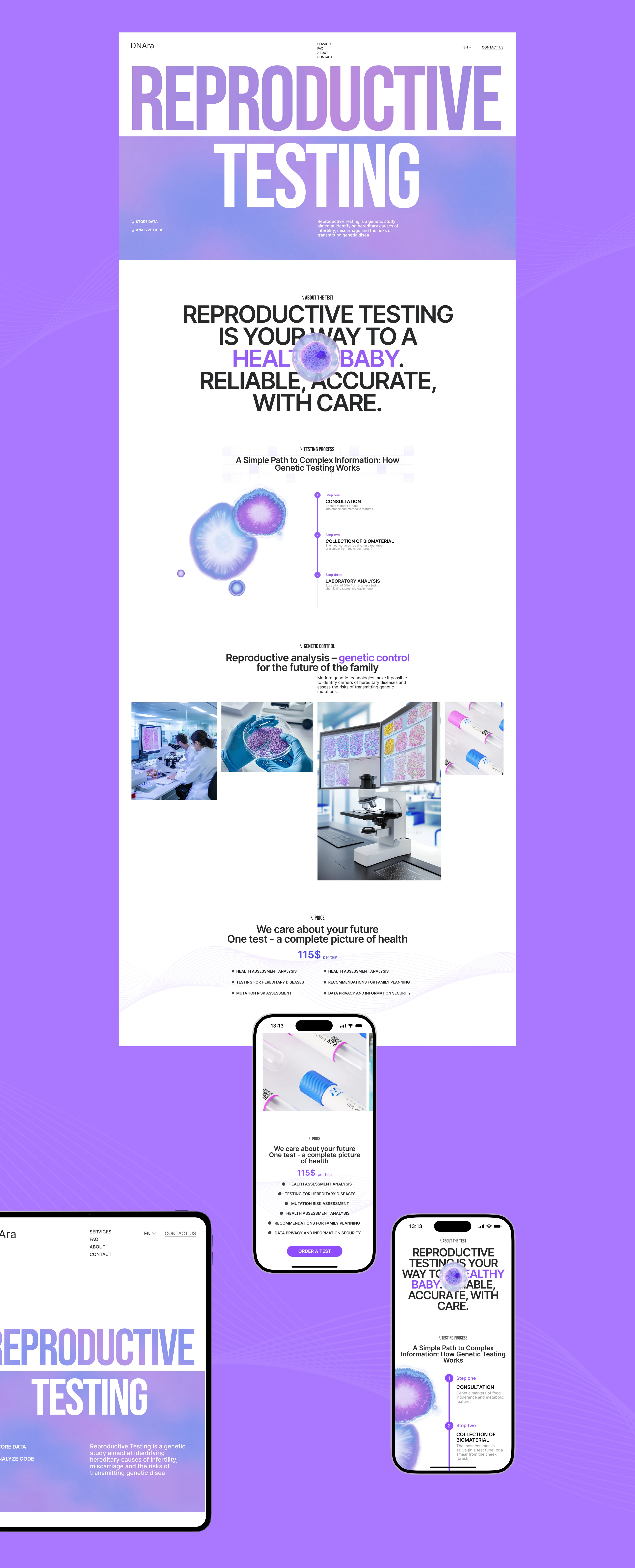 DNAra laboratory | website — Изображение №11 — Интерфейсы на Dprofile