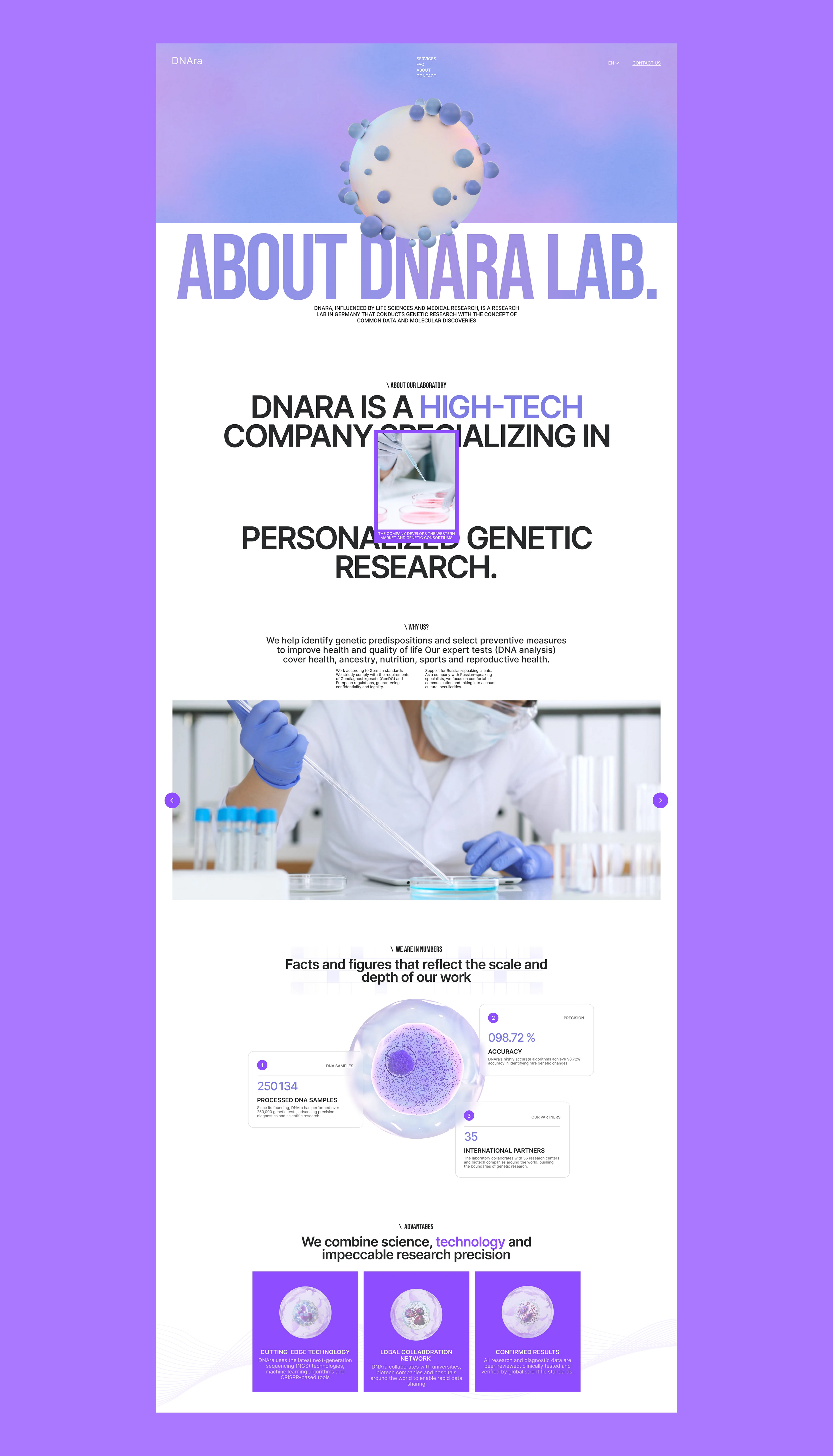 DNAra laboratory | website — Изображение №8 — Интерфейсы на Dprofile