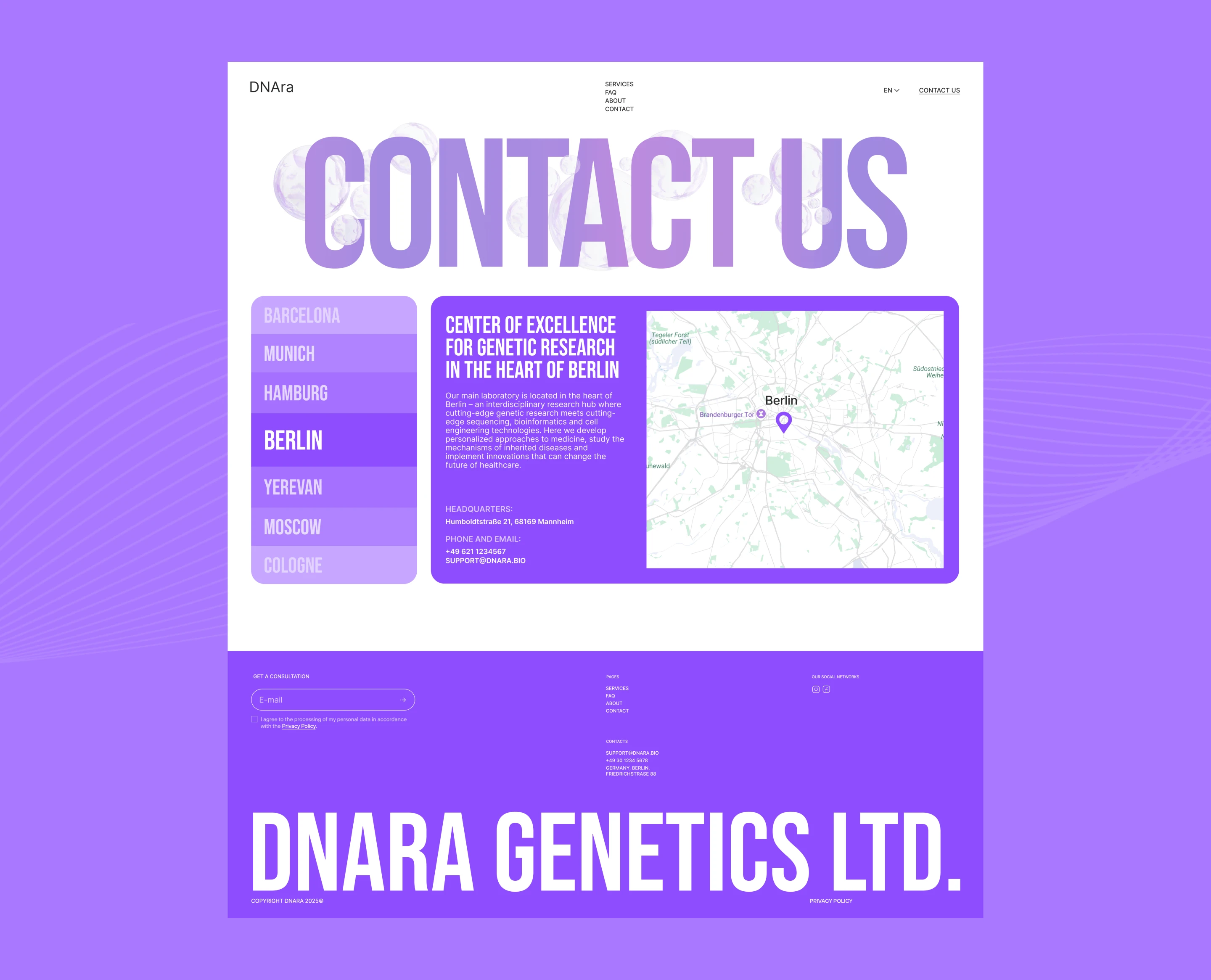DNAra laboratory | website — Изображение №13 — Интерфейсы на Dprofile