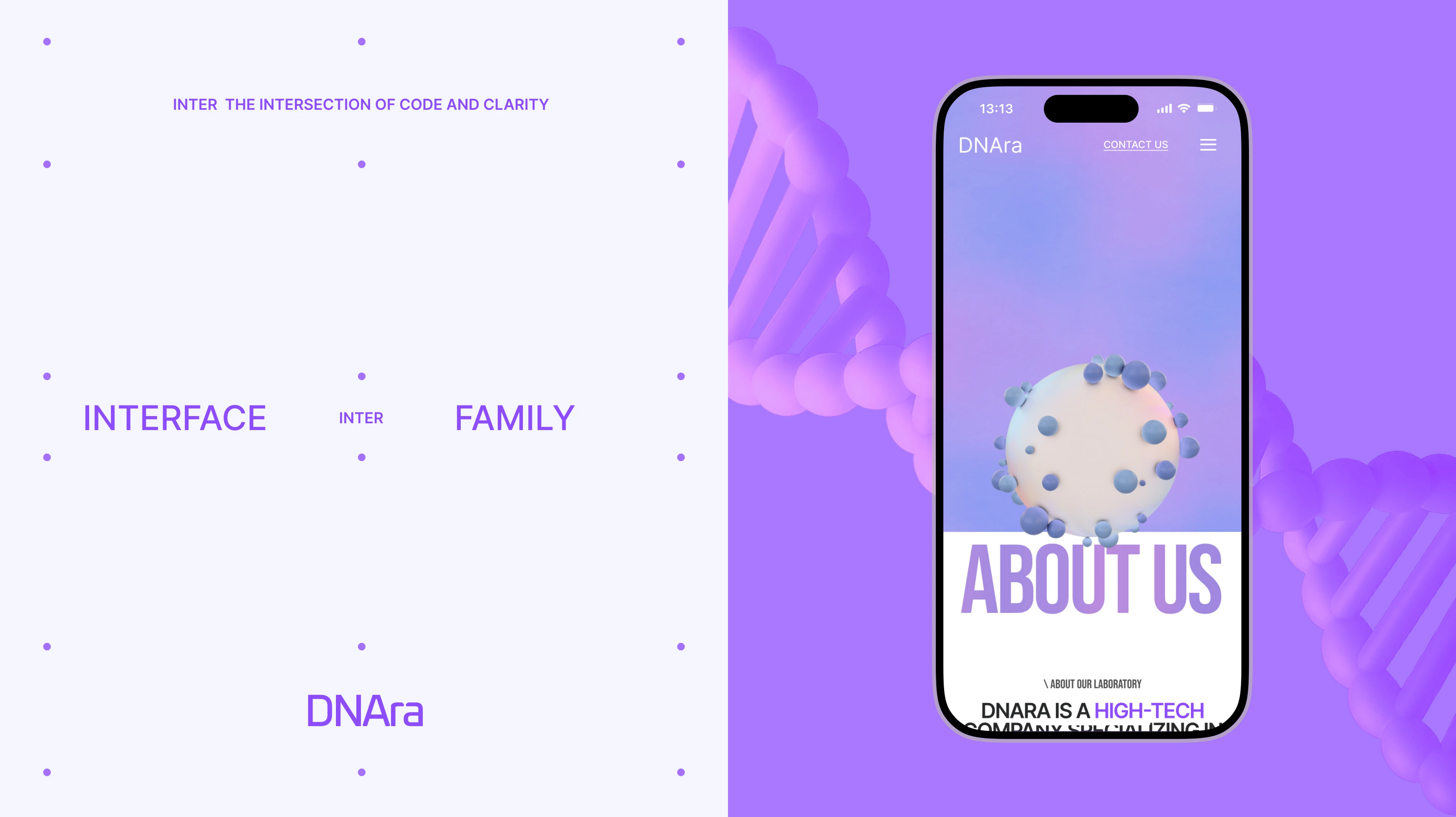 DNAra laboratory | website — Изображение №7 — Интерфейсы на Dprofile