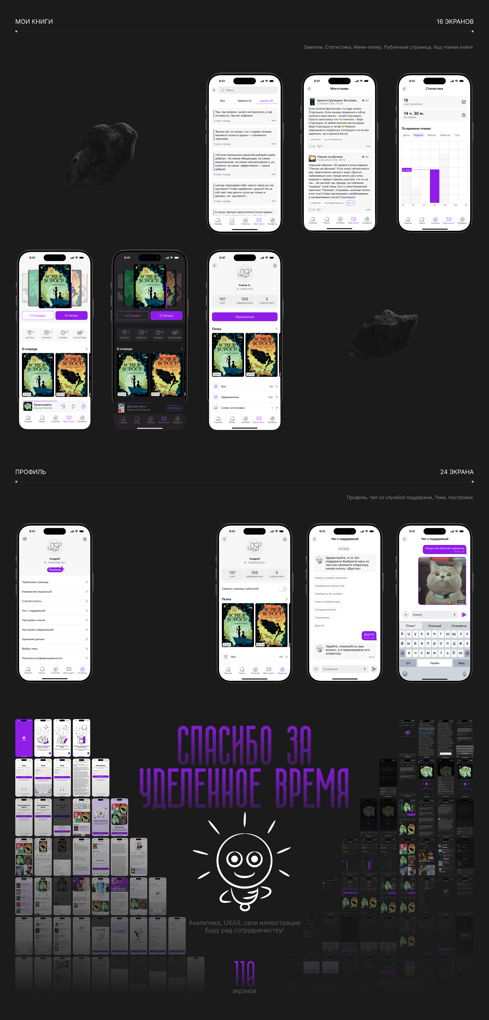 LitVerse | Books & audiobooks app — Изображение №8 — Интерфейсы на Dprofile