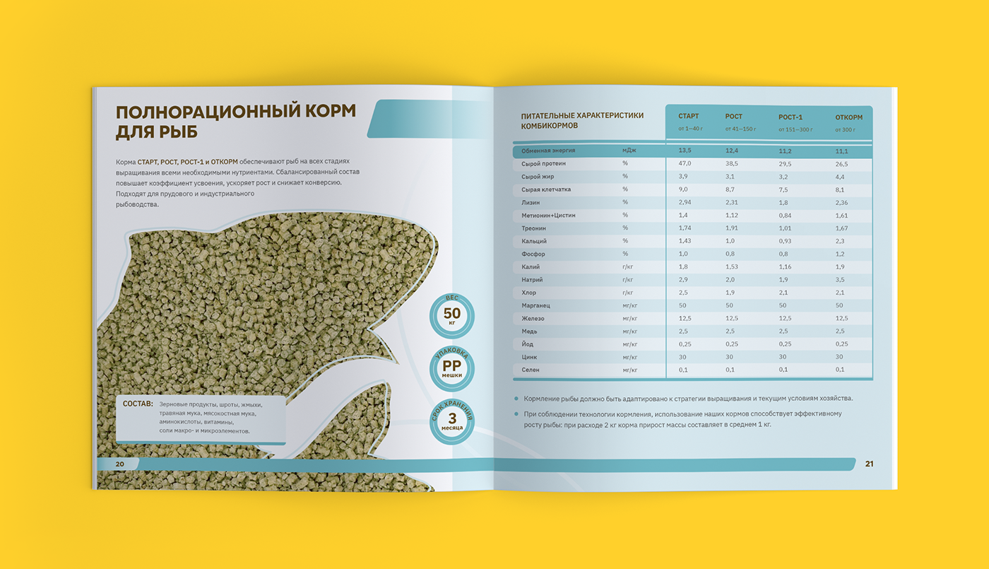 Каталог комбикормов для бройлеров, КРС, кроликов и рыб — Изображение №12 — Графика, Маркетинг на Dprofile