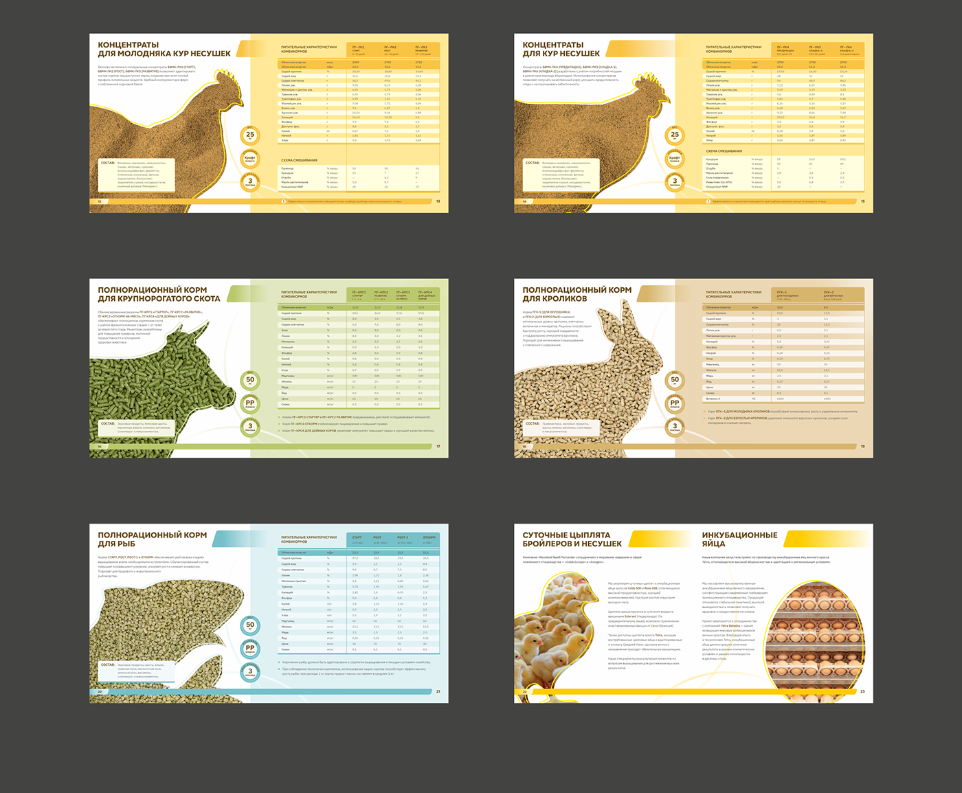 Каталог комбикормов для бройлеров, КРС, кроликов и рыб — Изображение №15 — Графика, Маркетинг на Dprofile
