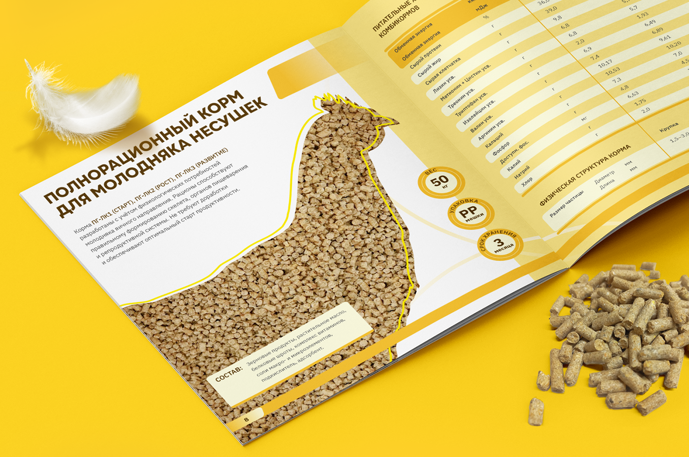 Каталог комбикормов для бройлеров, КРС, кроликов и рыб — Изображение №6 — Графика, Маркетинг на Dprofile